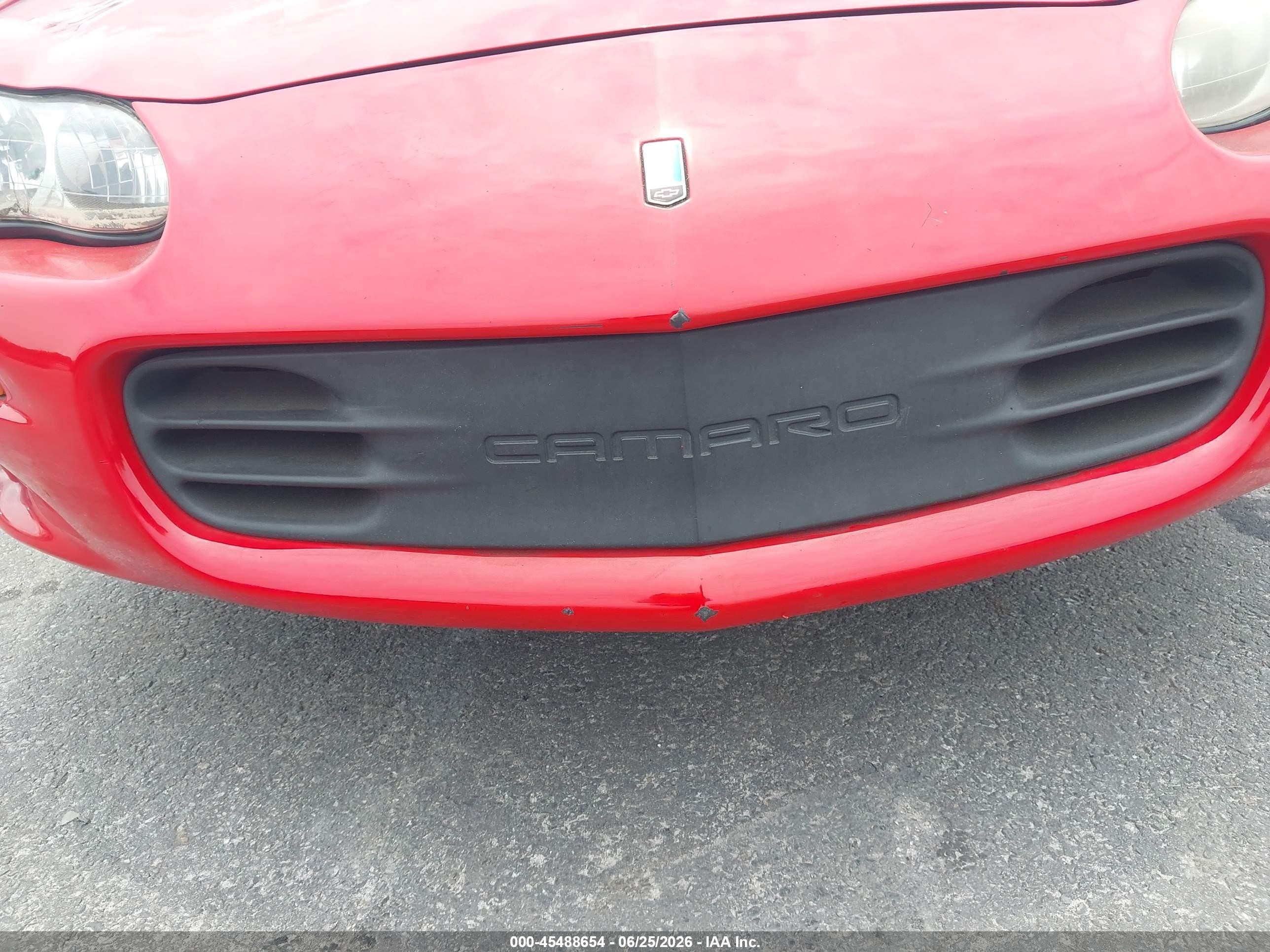 2001 Chevrolet Camaro Z28 Red vin: 2G1FP32G312147049