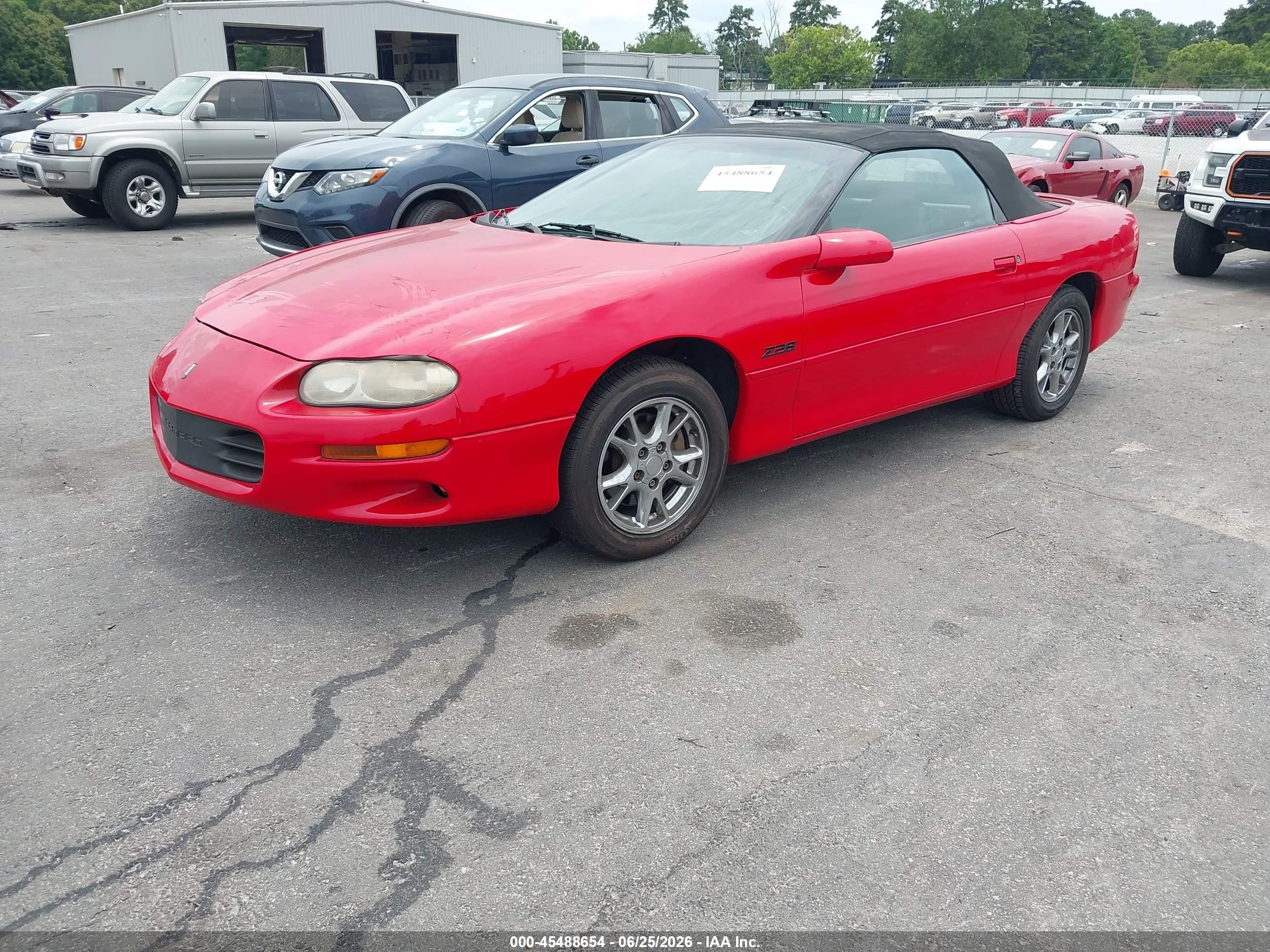 2001 Chevrolet Camaro Z28 Red vin: 2G1FP32G312147049