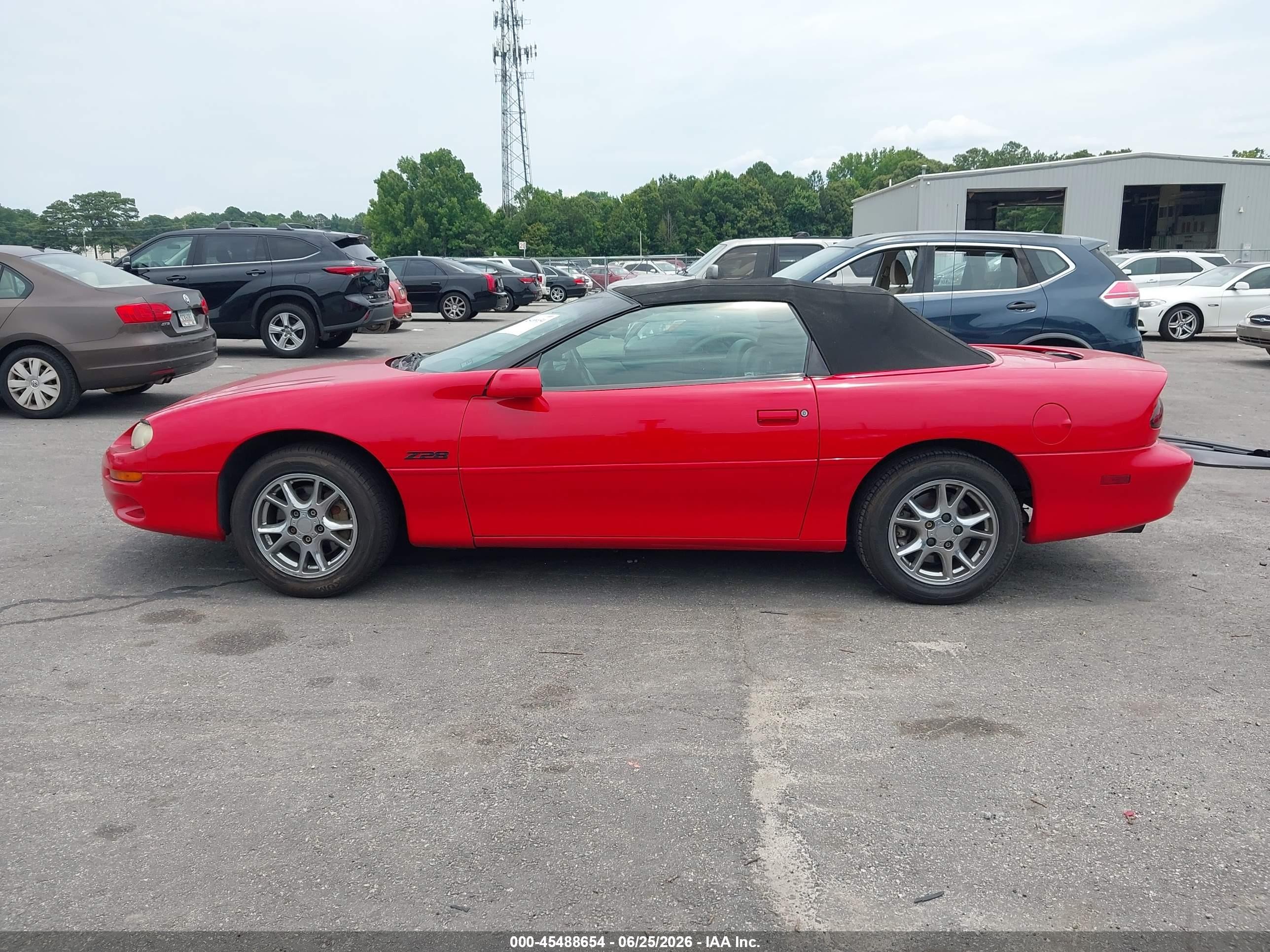2001 Chevrolet Camaro Z28 Red vin: 2G1FP32G312147049