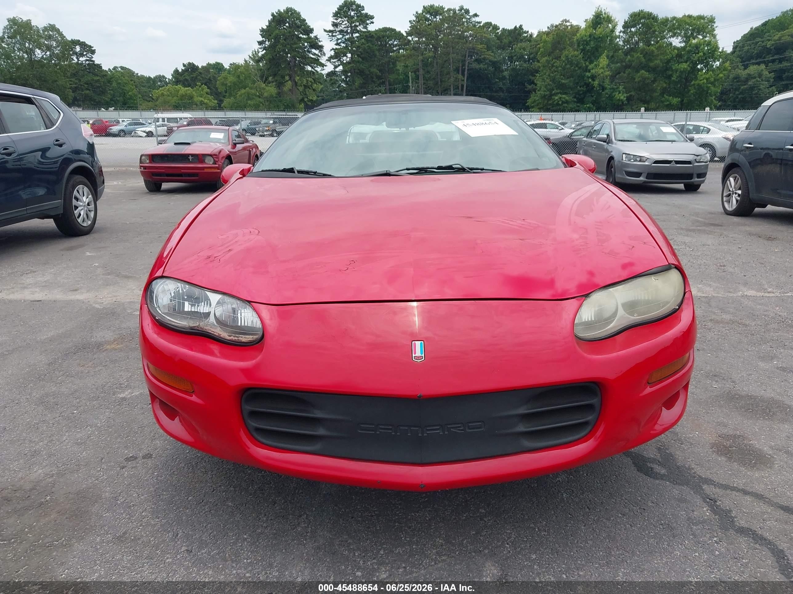 2001 Chevrolet Camaro Z28 Red vin: 2G1FP32G312147049