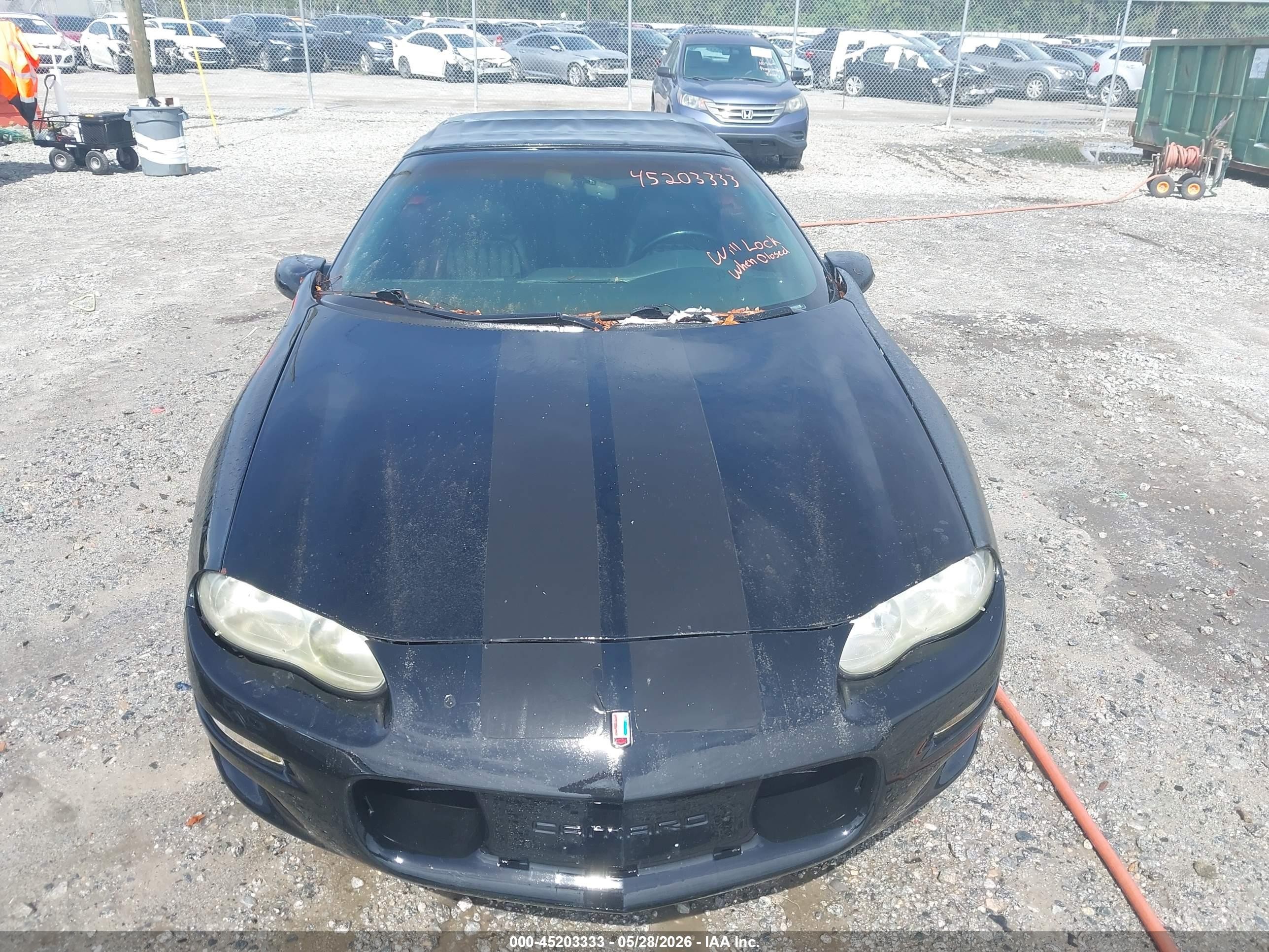 1999 Chevrolet Camaro Z28 Black vin: 2G1FP32G5X2115017