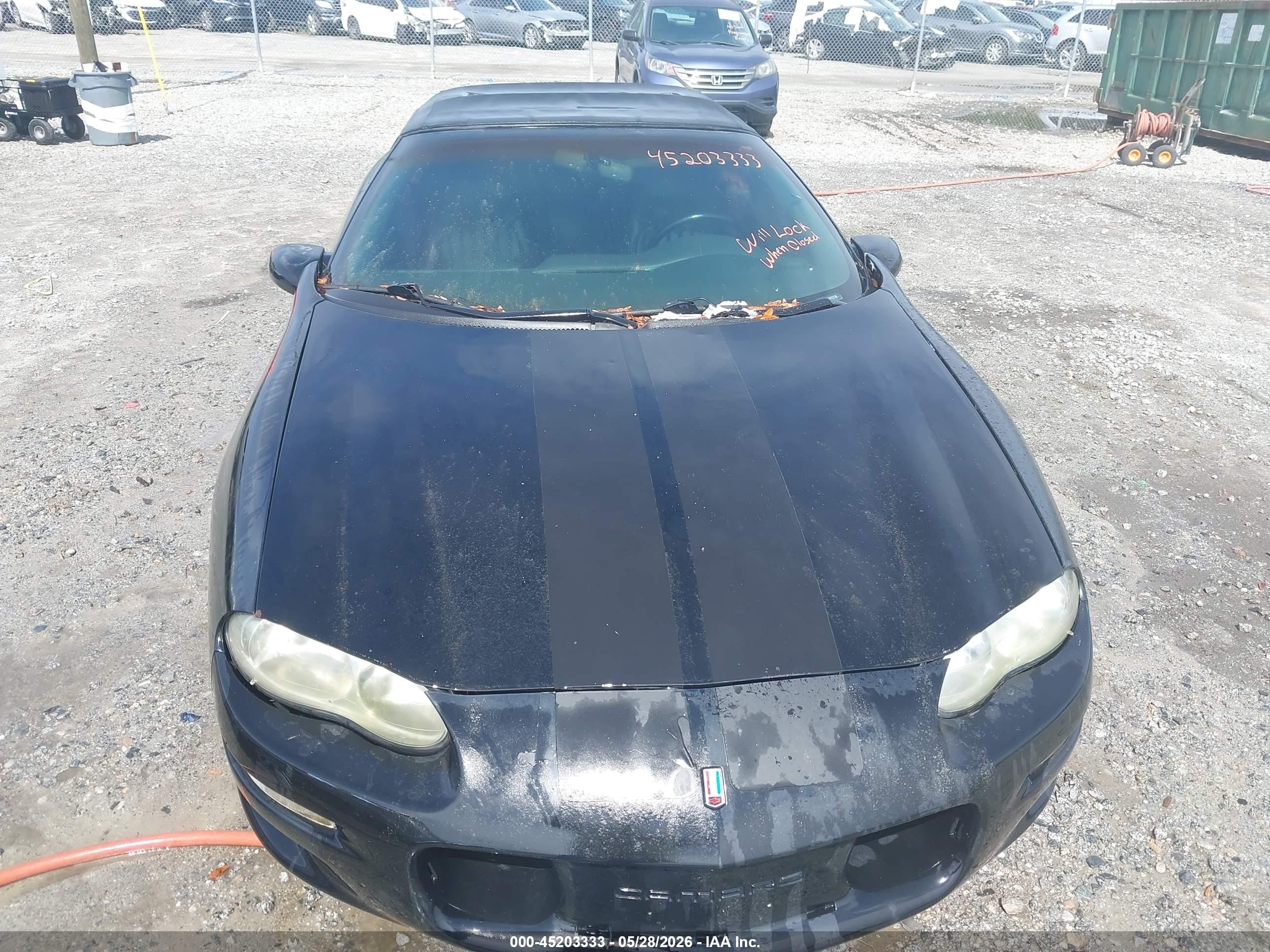 1999 Chevrolet Camaro Z28 Black vin: 2G1FP32G5X2115017