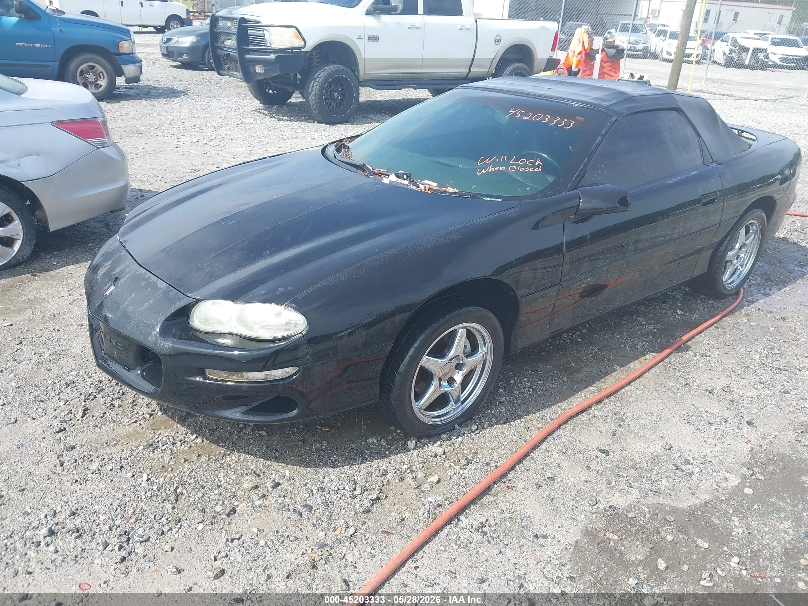 1999 Chevrolet Camaro Z28 Black vin: 2G1FP32G5X2115017