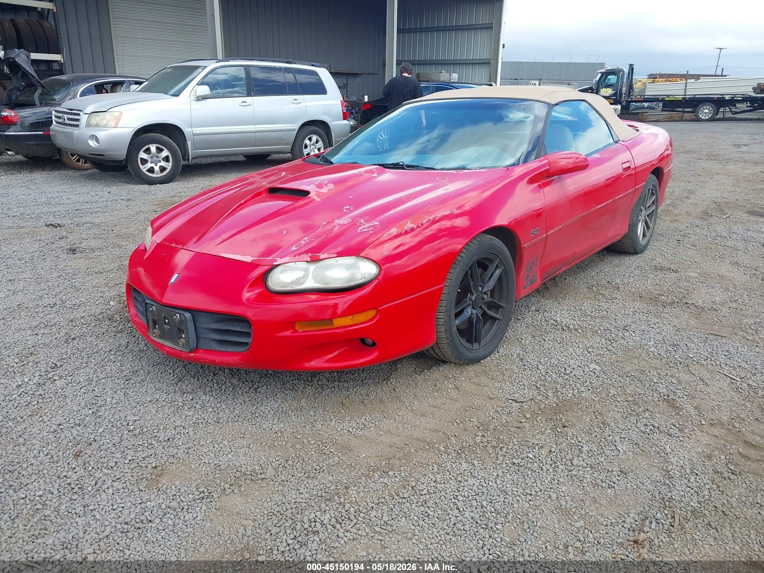 2002 Chevrolet Camaro Z28 Red vin: 2G1FP32GX22114910