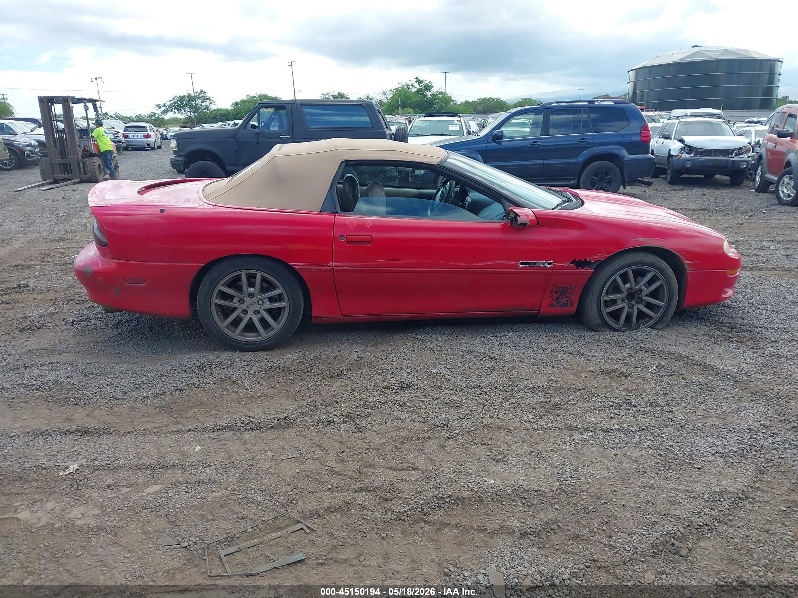 2002 Chevrolet Camaro Z28 Red vin: 2G1FP32GX22114910