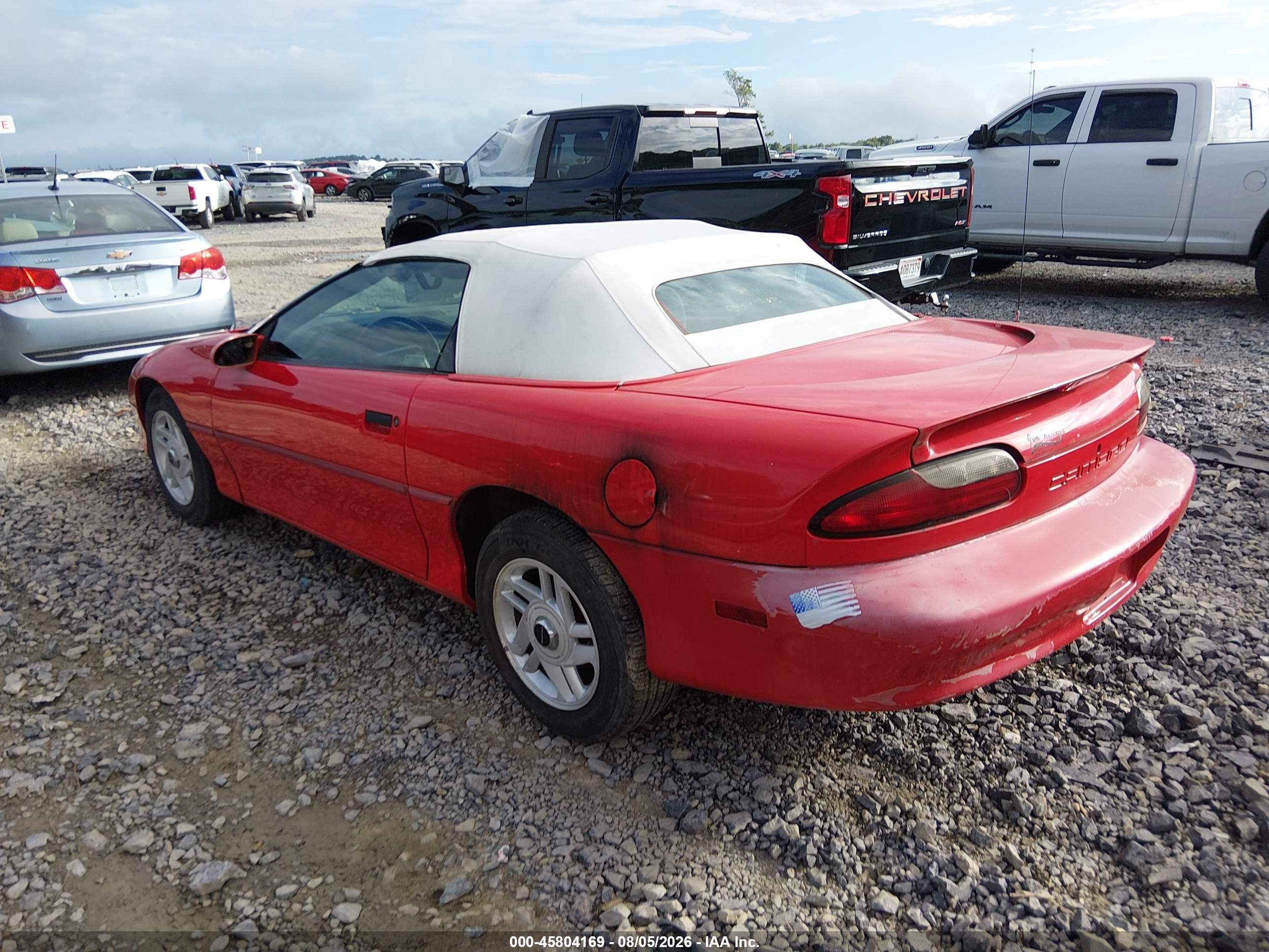 1996 Chevrolet Camaro Rs Red vin: 2G1FP32K0T2151552