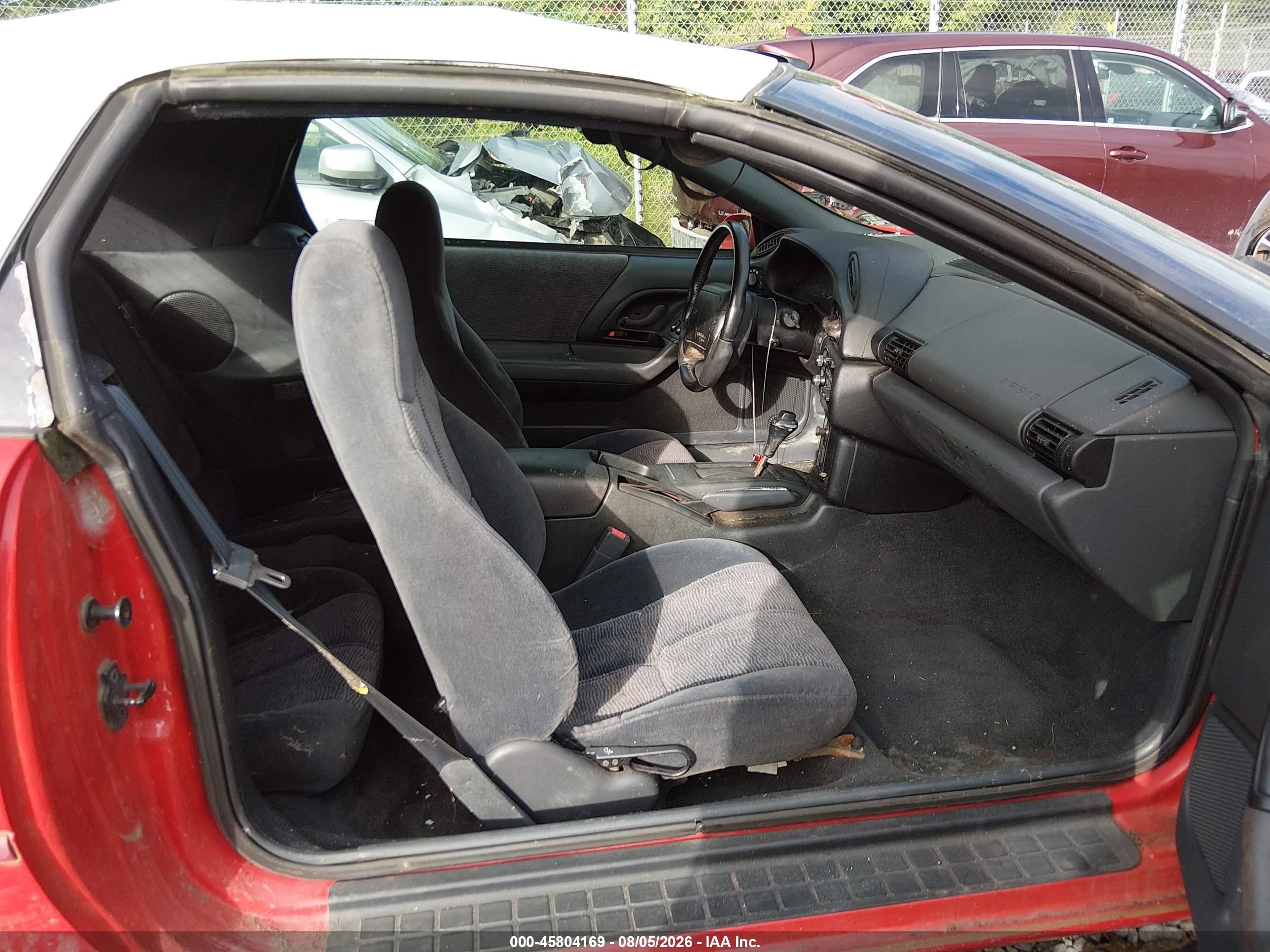 1996 Chevrolet Camaro Rs Red vin: 2G1FP32K0T2151552