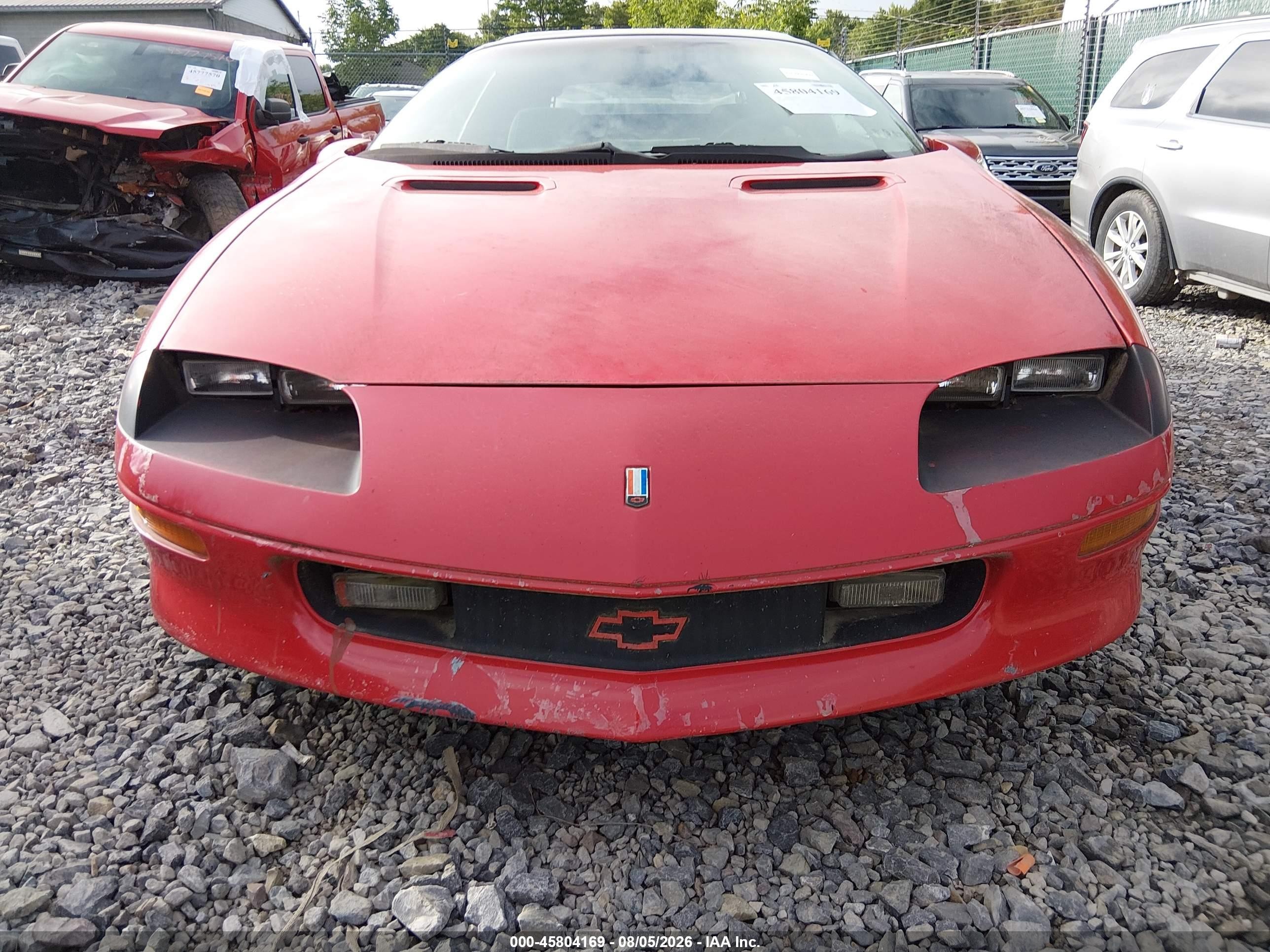 1996 Chevrolet Camaro Rs Red vin: 2G1FP32K0T2151552