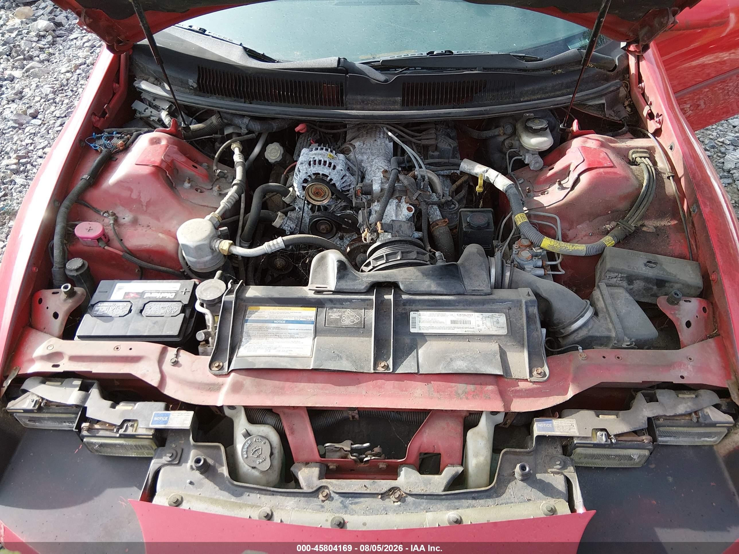 1996 Chevrolet Camaro Rs Red vin: 2G1FP32K0T2151552