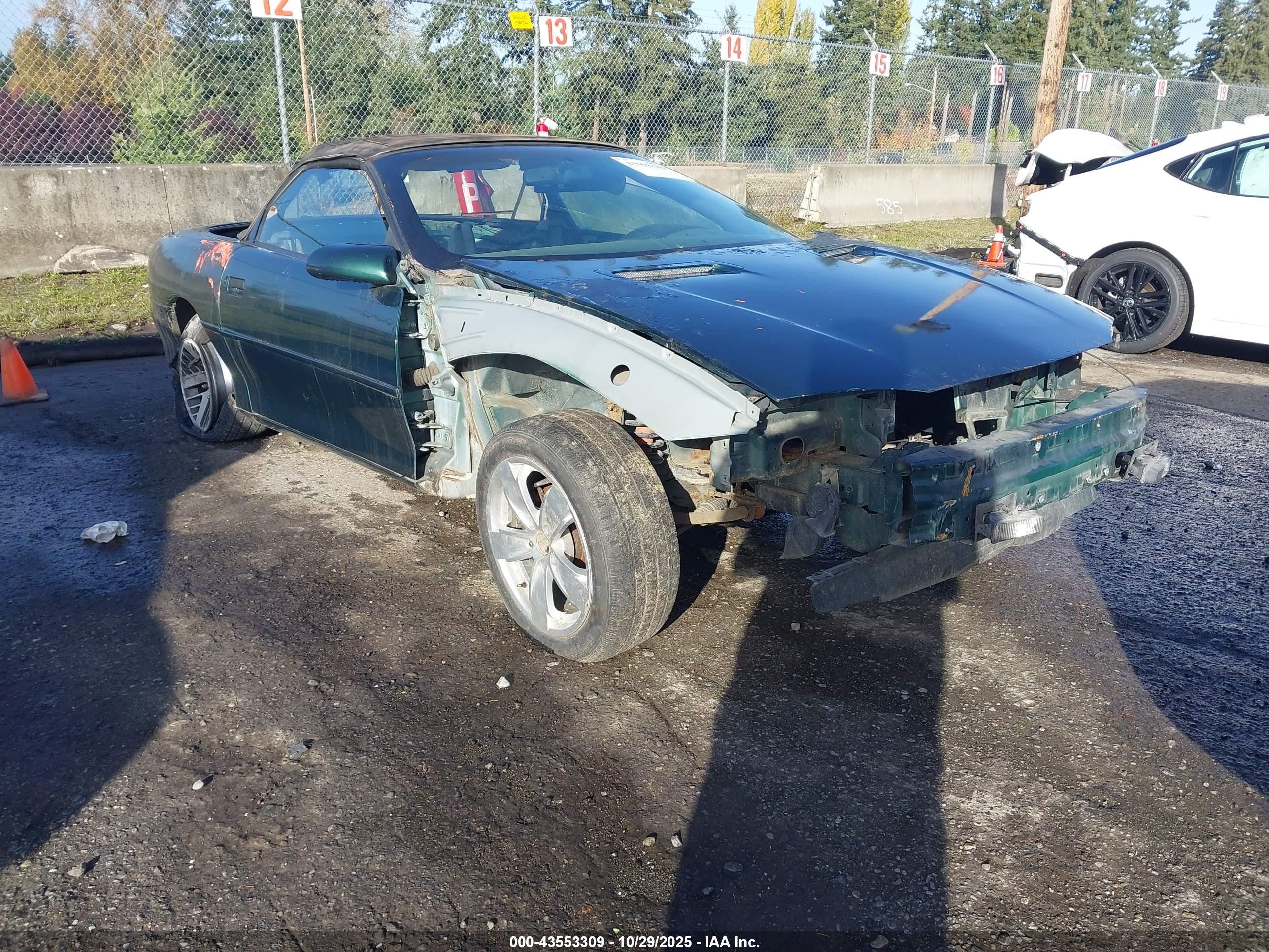 1997 Chevrolet Camaro   Green vin: 2G1FP32K8V2130290