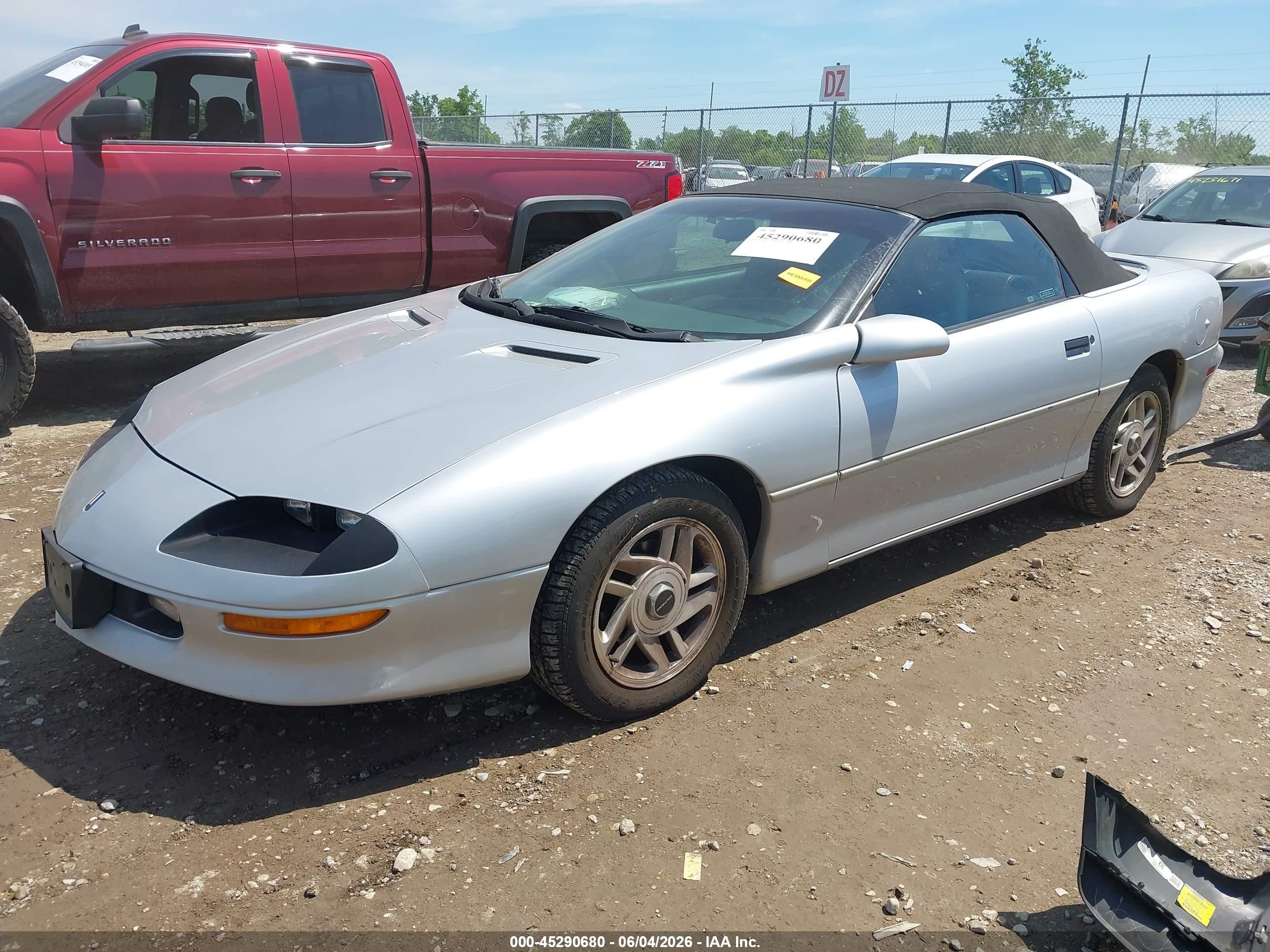 1996 Chevrolet Camaro Rs Silver vin: 2G1FP32K9T2127556