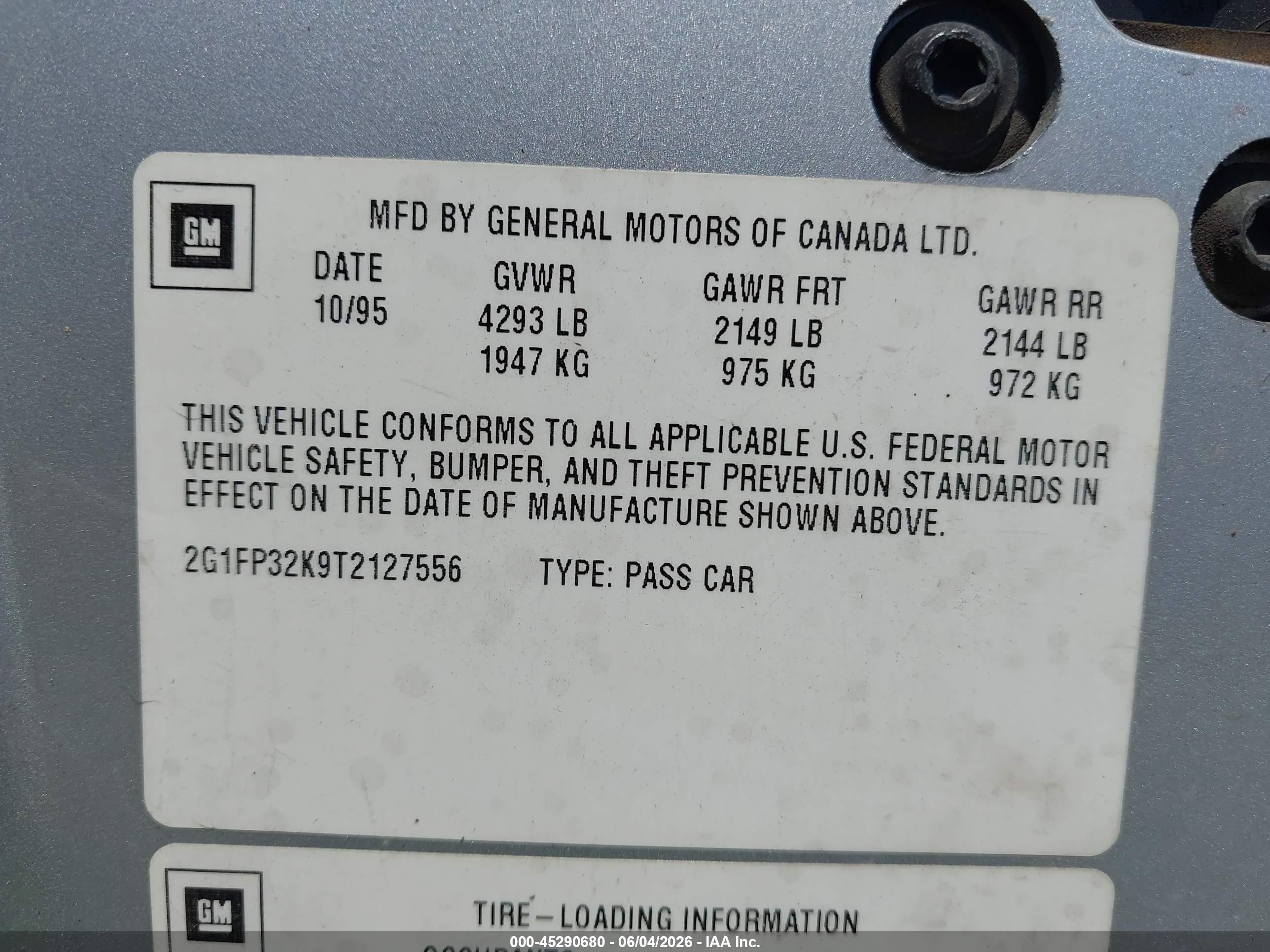 1996 Chevrolet Camaro Rs Silver vin: 2G1FP32K9T2127556