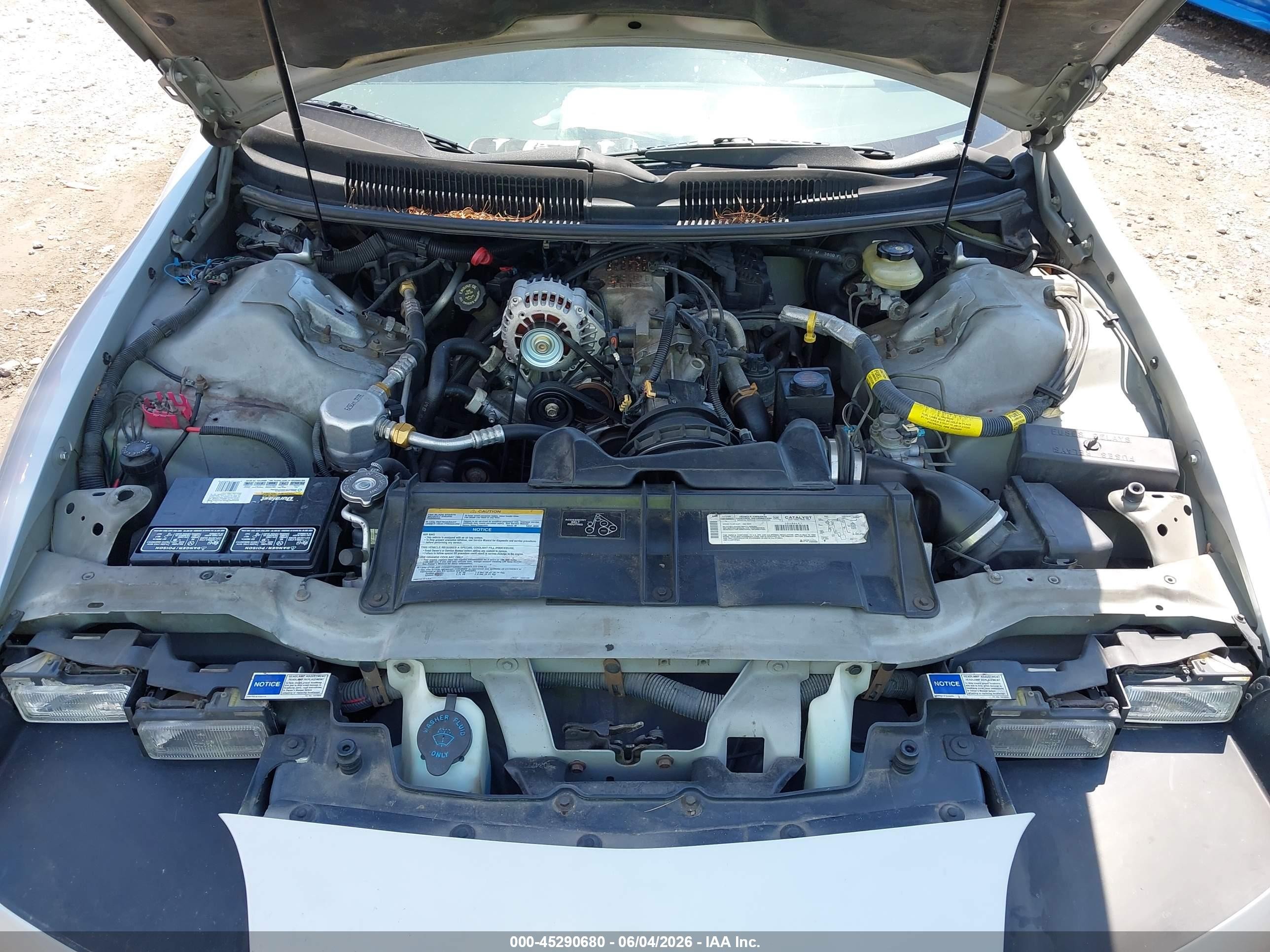1996 Chevrolet Camaro Rs Silver vin: 2G1FP32K9T2127556