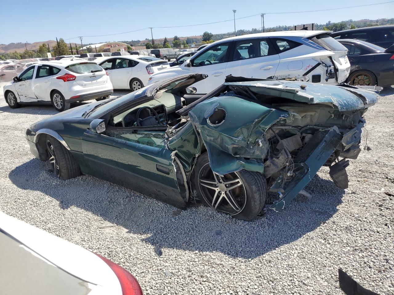 1997 Chevrolet Camaro Base Green vin: 2G1FP32K9V2157353