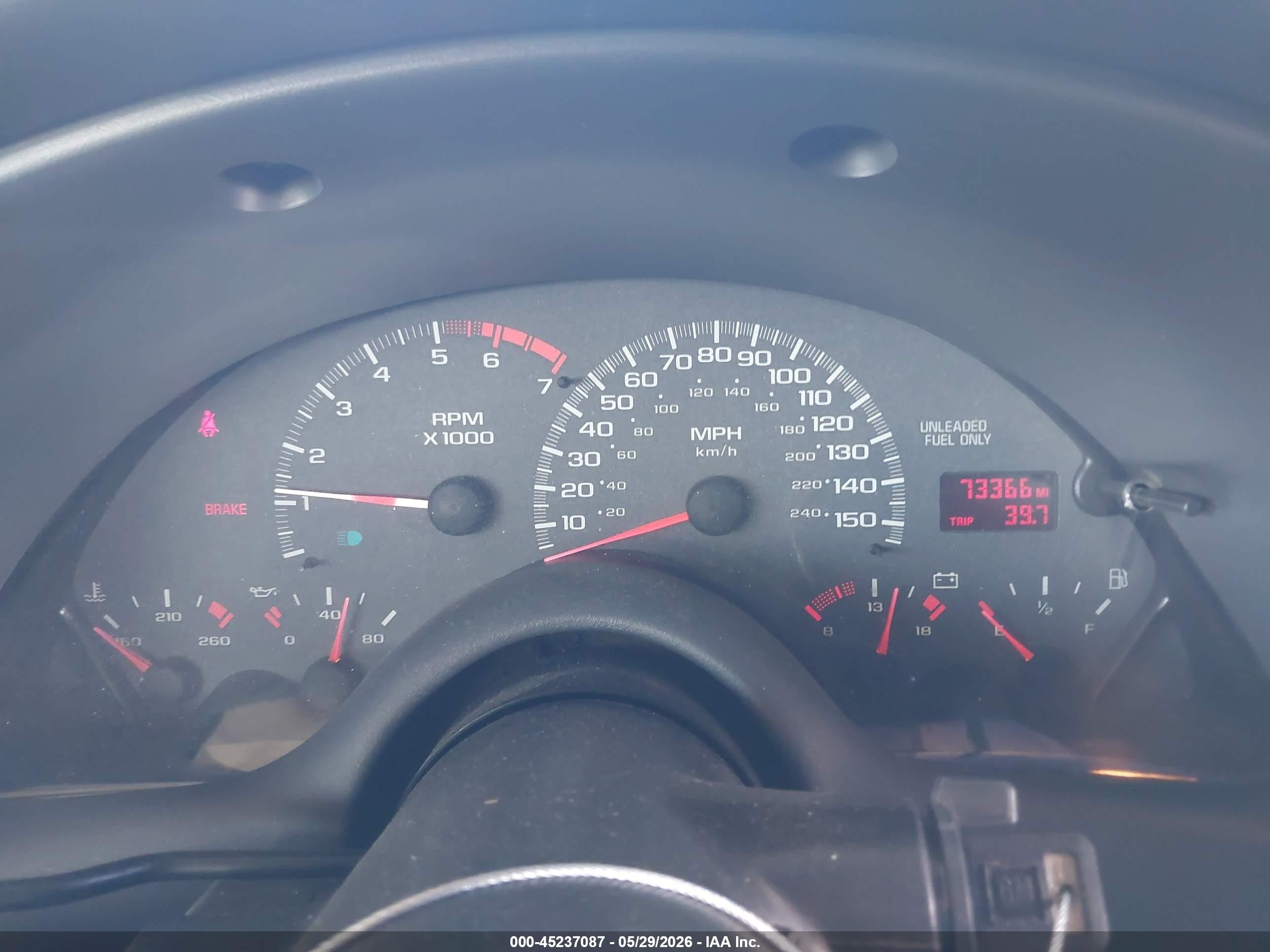 1997 Chevrolet Camaro Z28 White vin: 2G1FP32P4V2115779