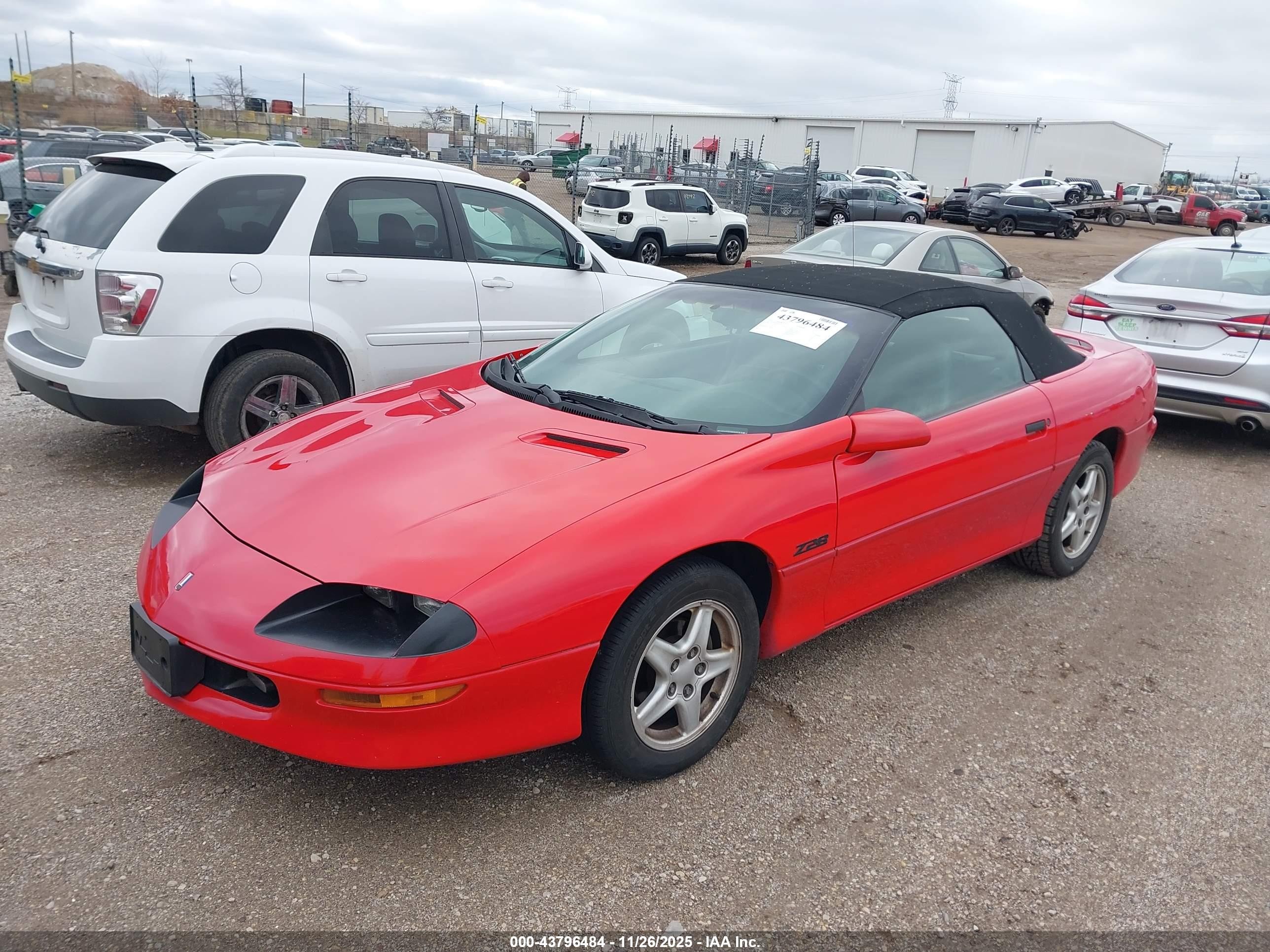 1997 Chevrolet Camaro Ss Red vin: 2G1FP32P6V2110373