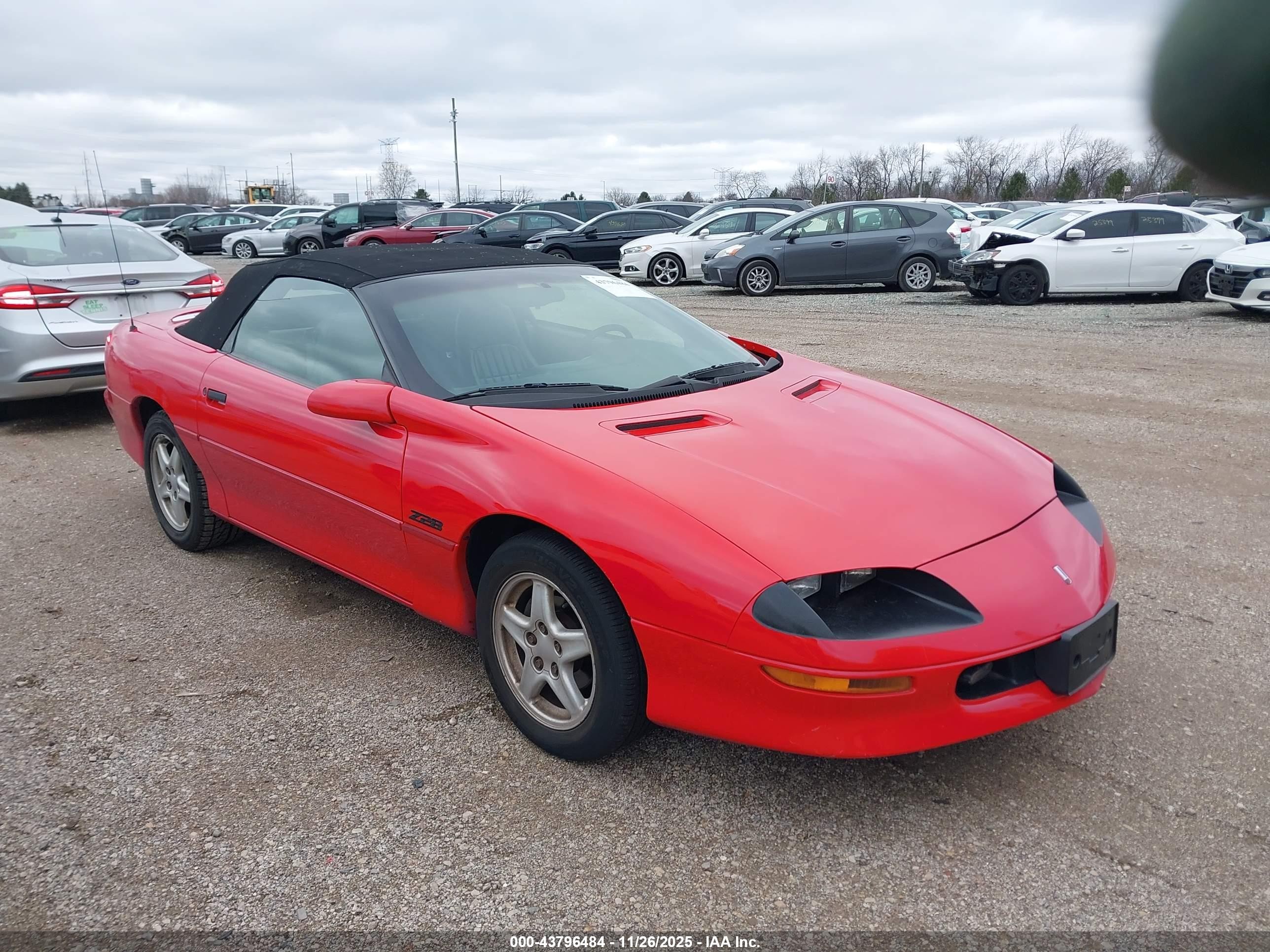 1997 Chevrolet Camaro Ss Red vin: 2G1FP32P6V2110373