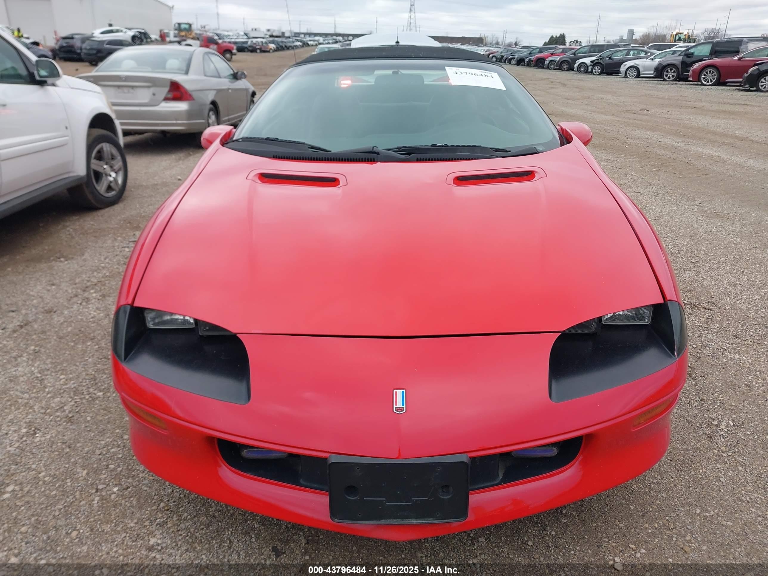 1997 Chevrolet Camaro Ss Red vin: 2G1FP32P6V2110373