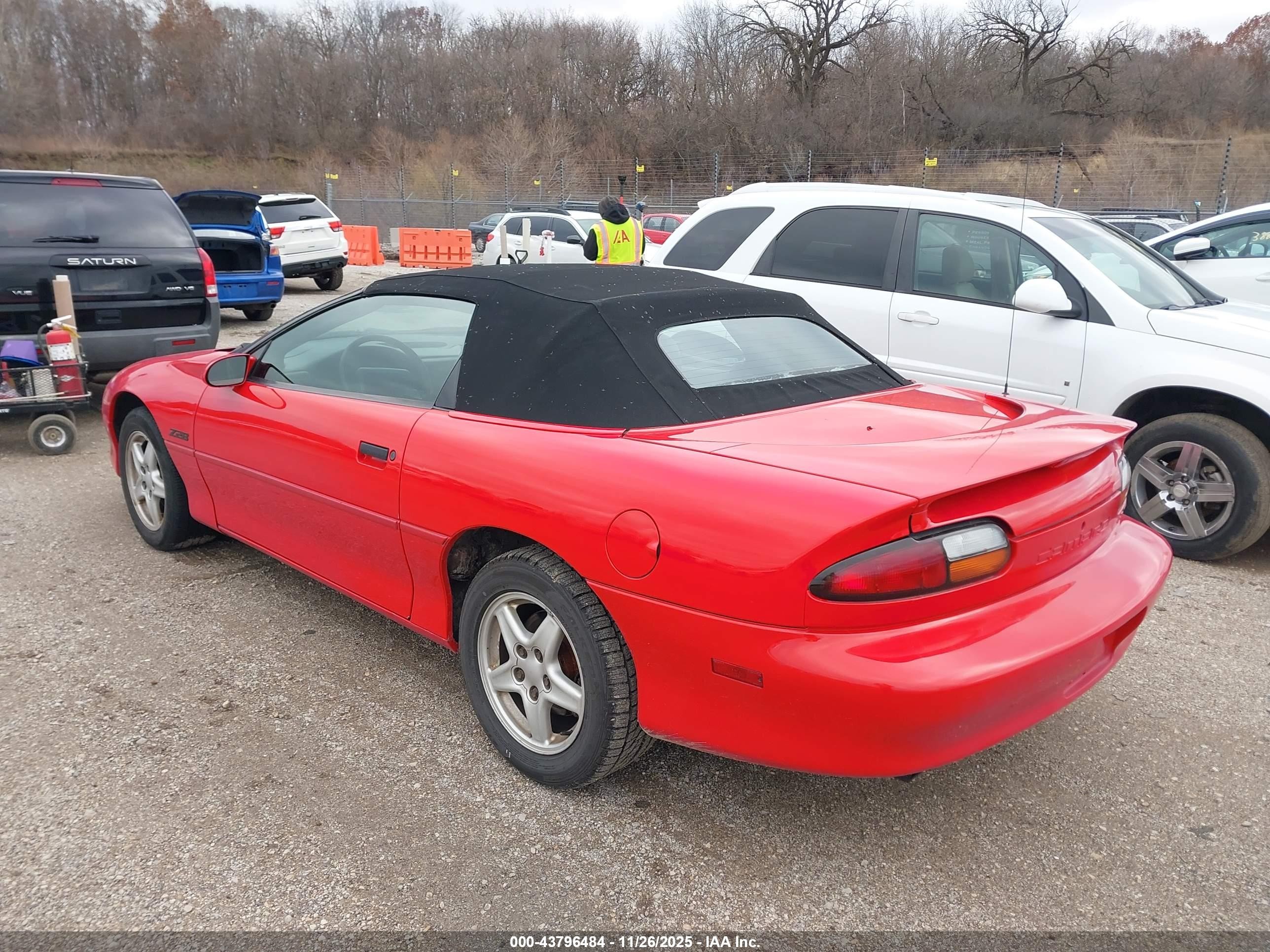 1997 Chevrolet Camaro Ss Red vin: 2G1FP32P6V2110373