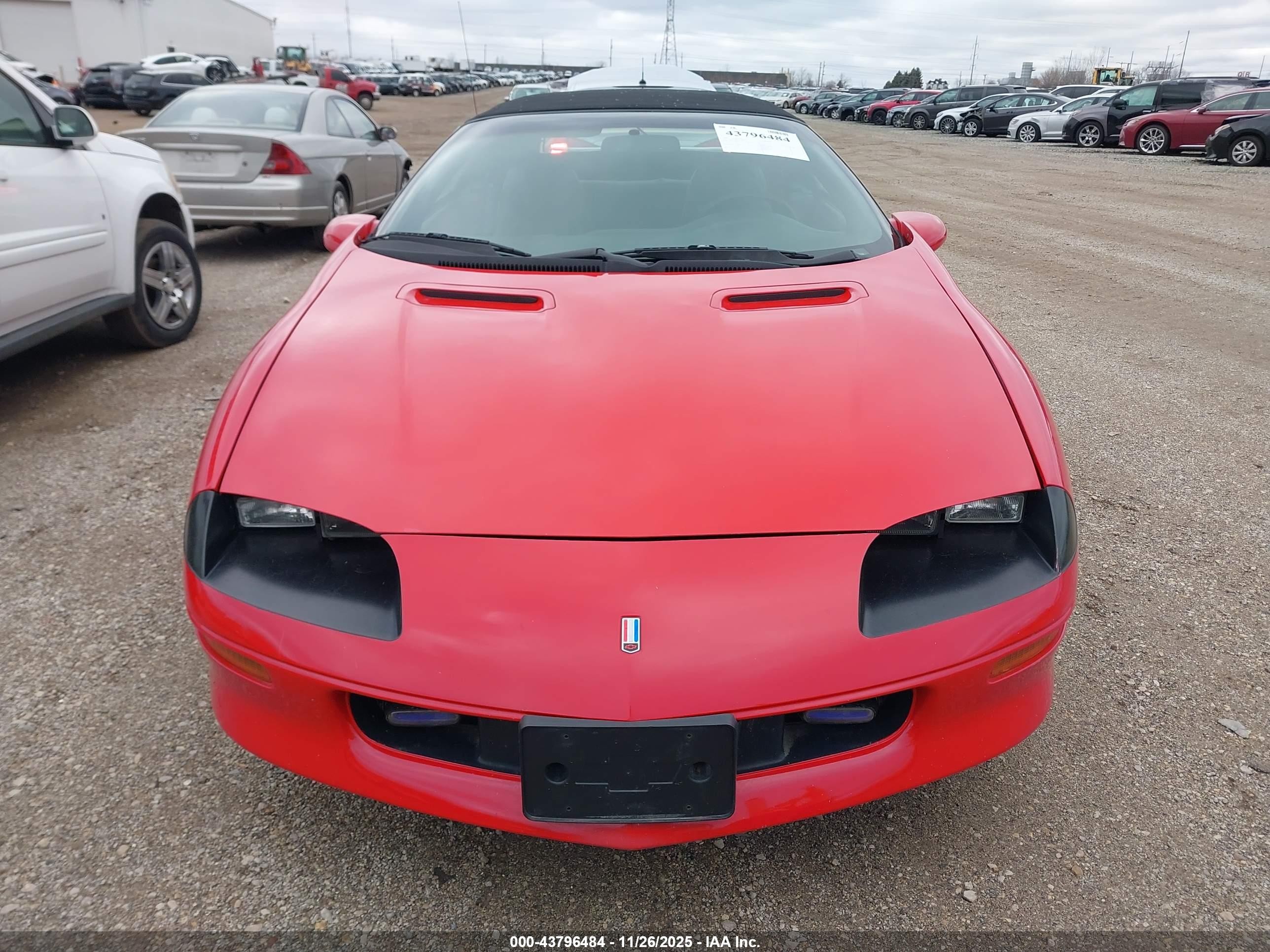 1997 Chevrolet Camaro Ss Red vin: 2G1FP32P6V2110373