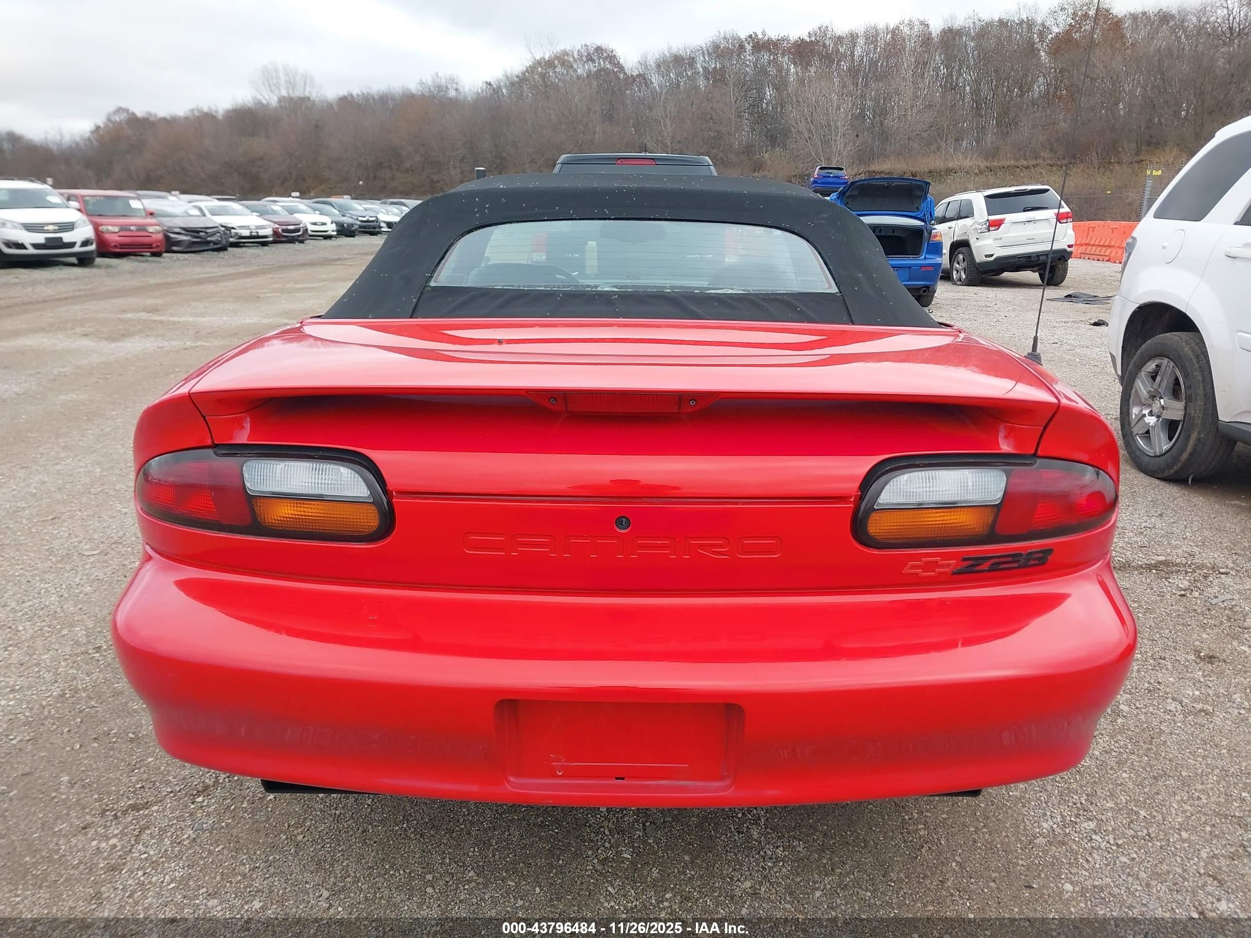 1997 Chevrolet Camaro Ss Red vin: 2G1FP32P6V2110373