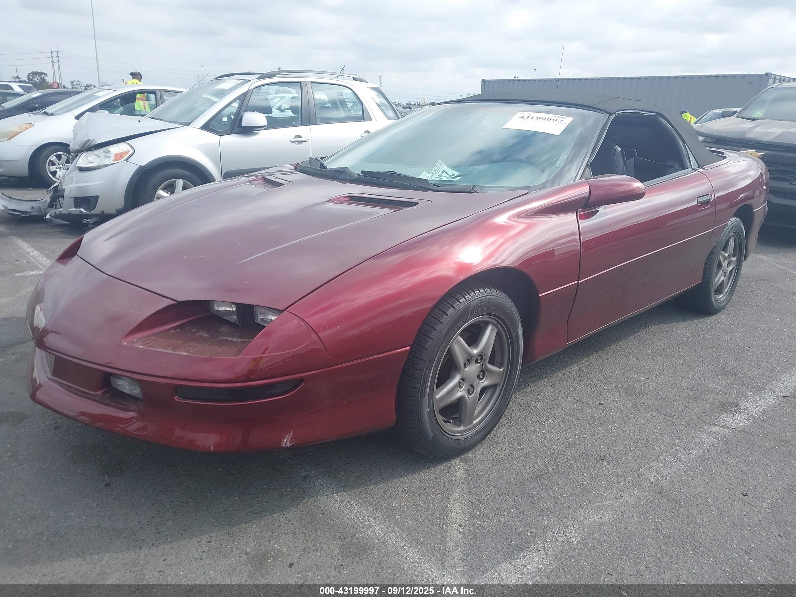 1997 Chevrolet Camaro Z28 Red vin: 2G1FP32P8V2122928