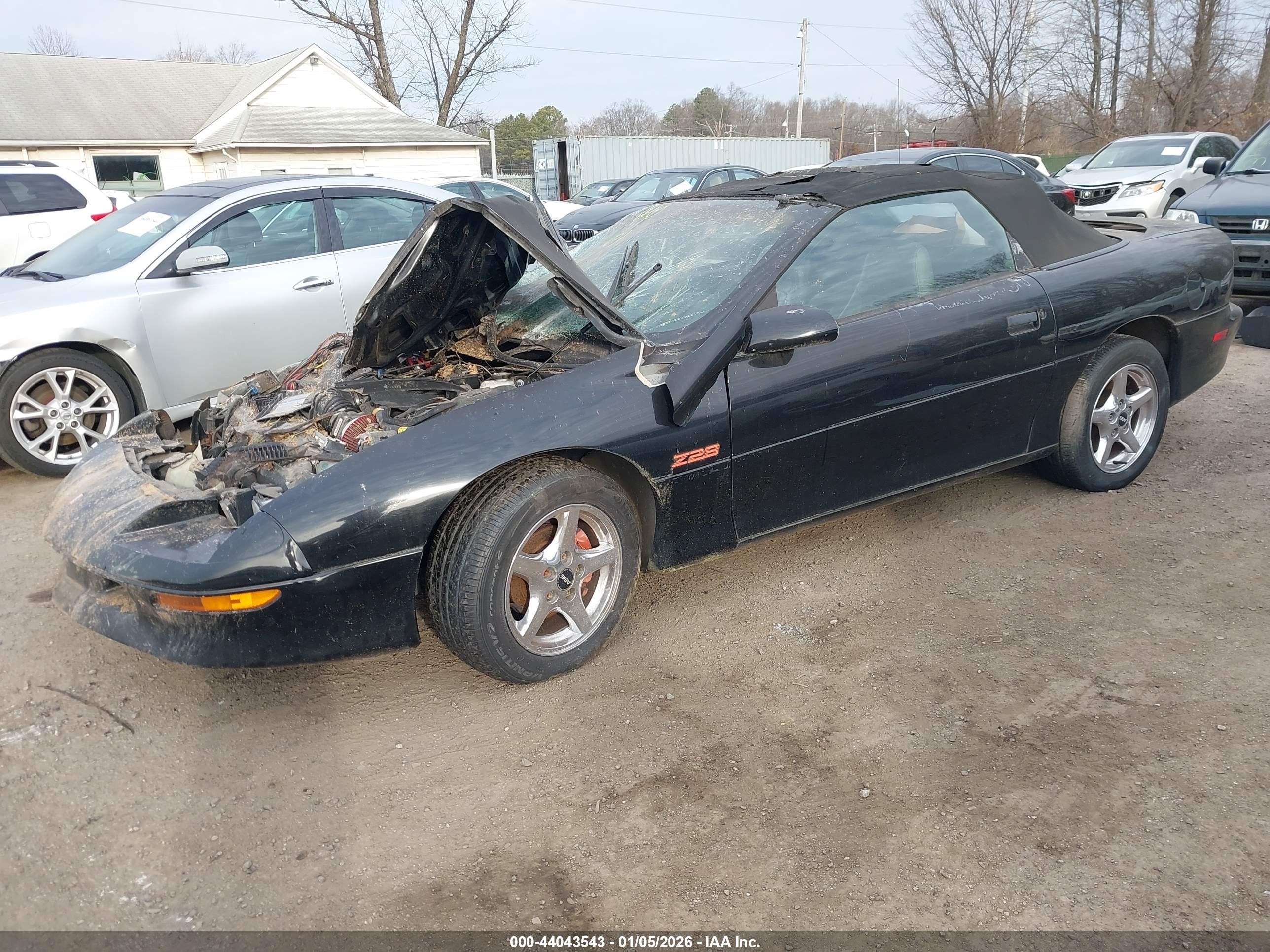 1997 Chevrolet Camaro Ss/z28 Black vin: 2G1FP32P9V2107242