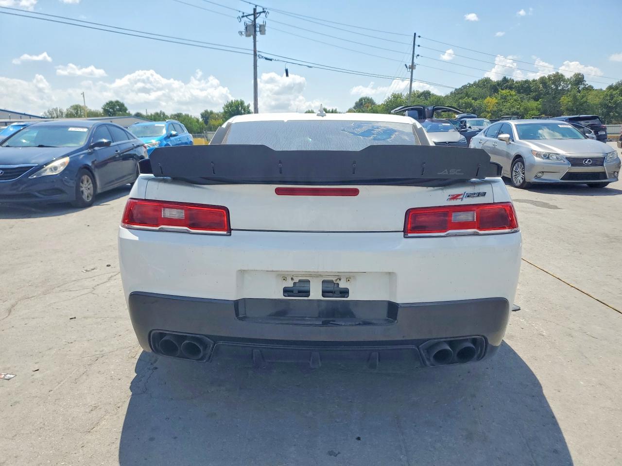 2014 Chevrolet Camaro Z28 White vin: 2G1FS1EE4E9700298