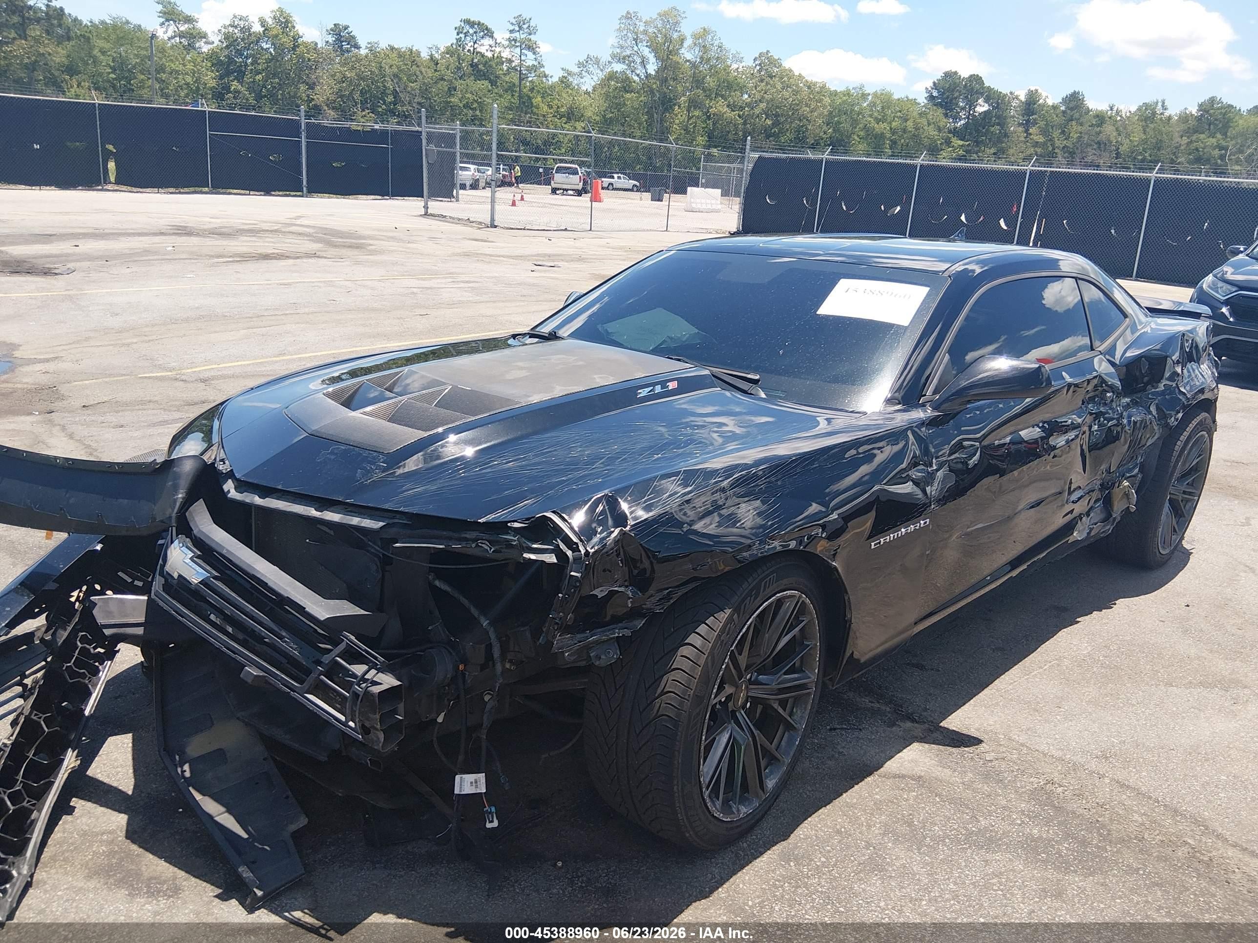 2012 Chevrolet Camaro Zl1 Black vin: 2G1FS1EP5C9801722