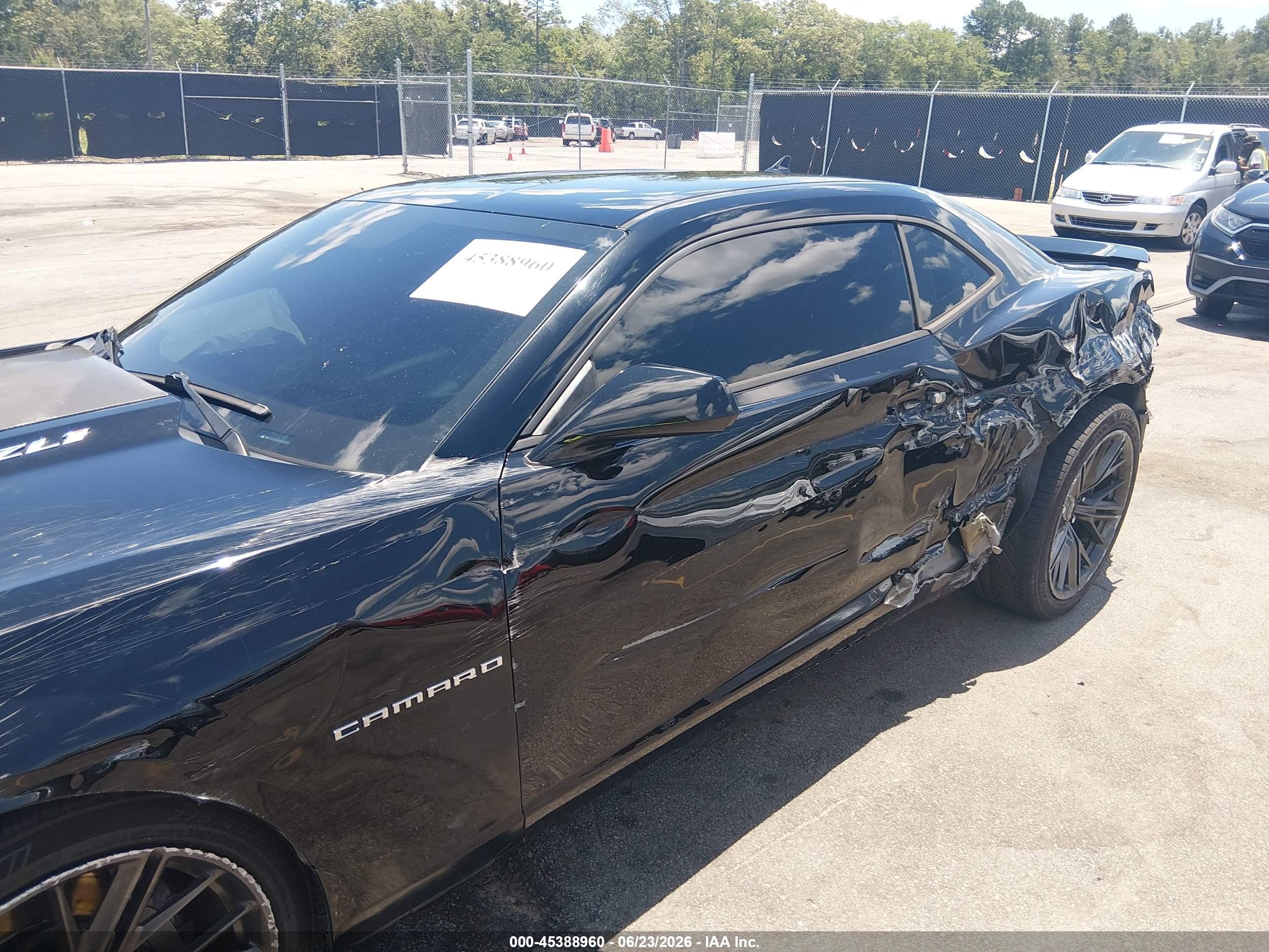 2012 Chevrolet Camaro Zl1 Black vin: 2G1FS1EP5C9801722