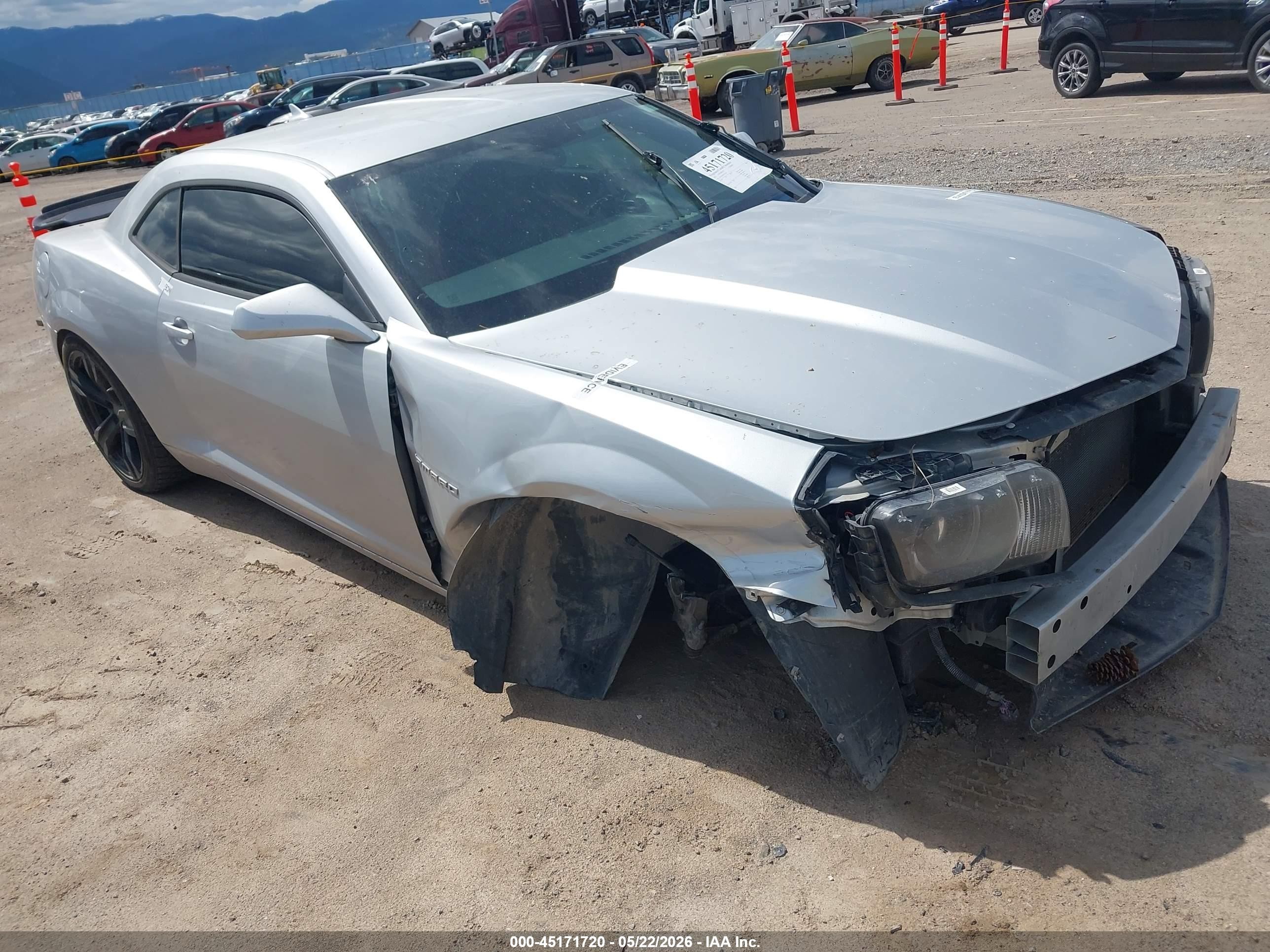 2012 Chevrolet Camaro 1ss Silver vin: 2G1FS1EW0C9155108
