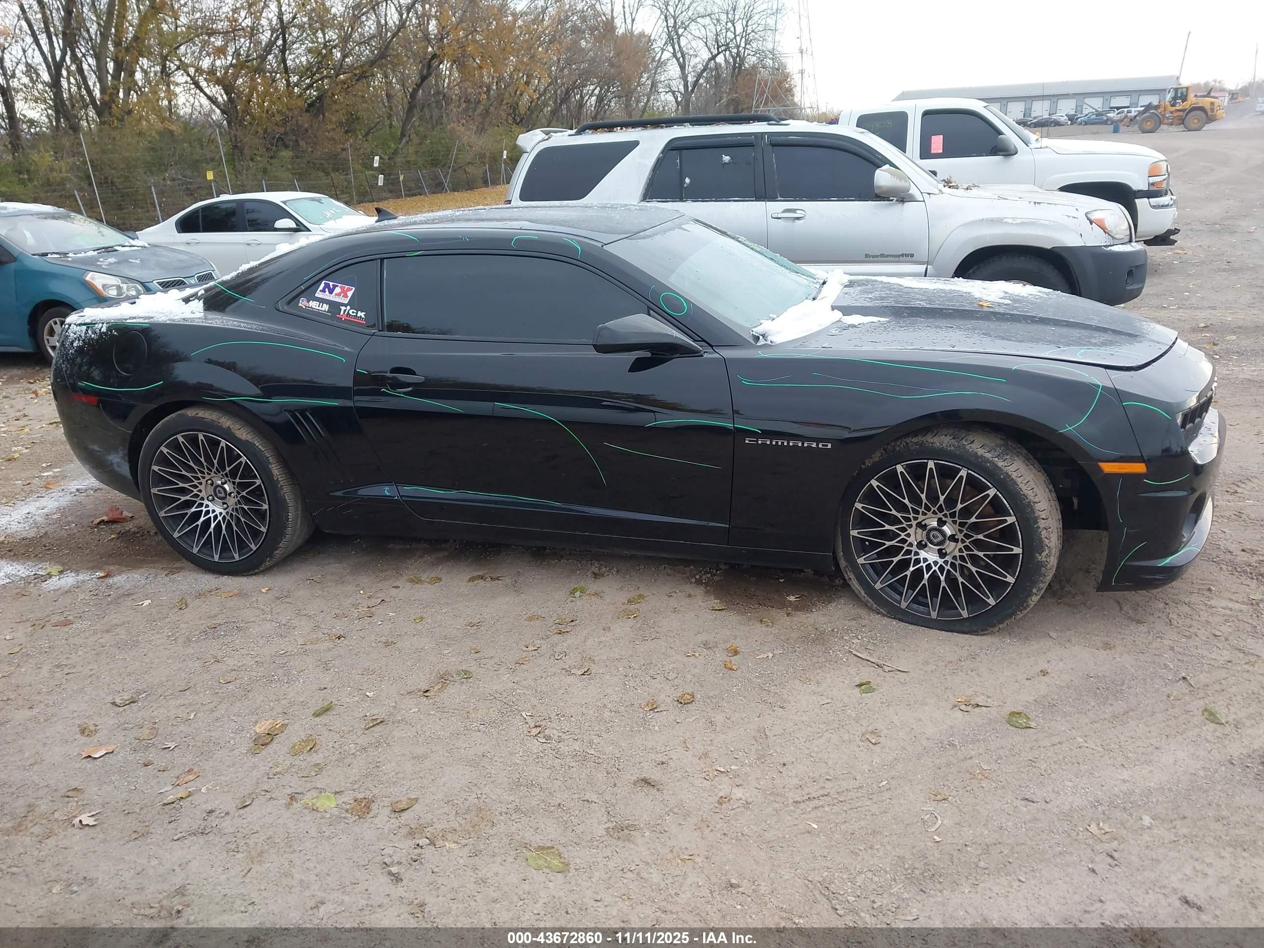 2012 Chevrolet Camaro 1ss Black vin: 2G1FS1EW2C9196548