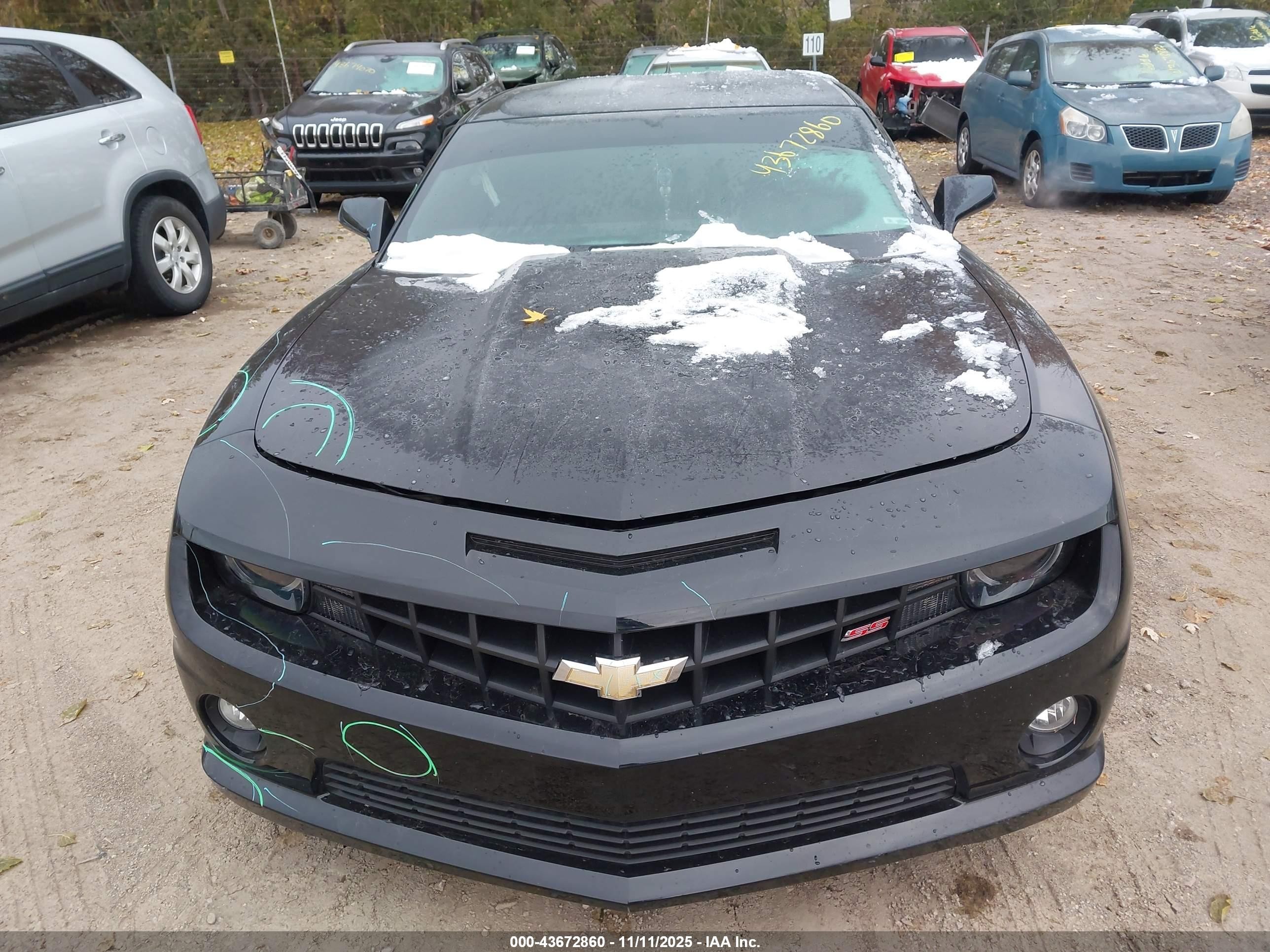 2012 Chevrolet Camaro 1ss Black vin: 2G1FS1EW2C9196548