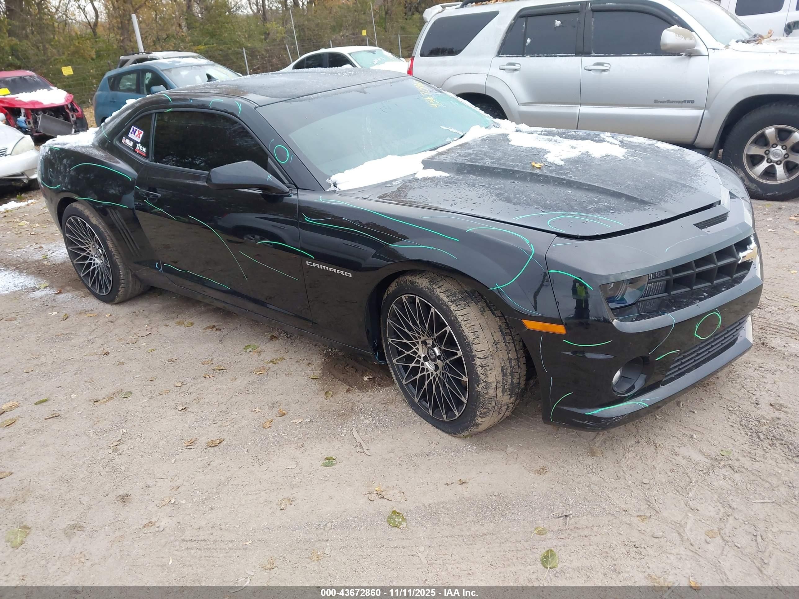 2012 Chevrolet Camaro 1ss Black vin: 2G1FS1EW2C9196548