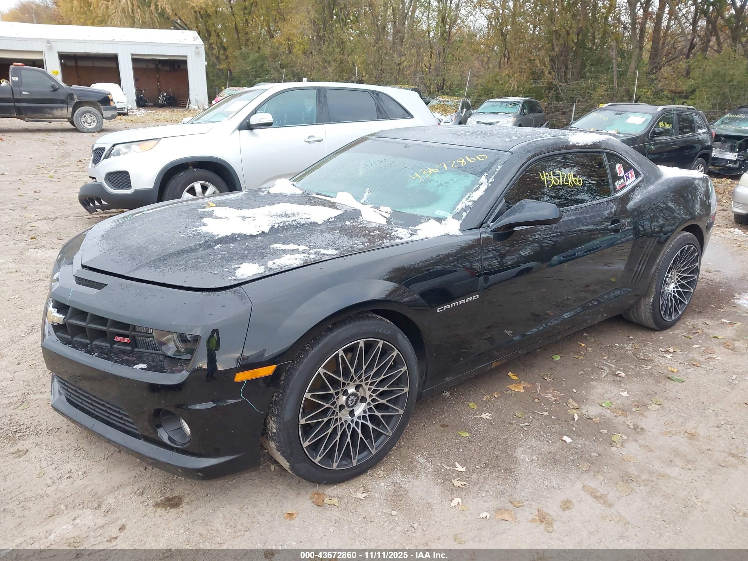 2012 Chevrolet Camaro 1ss Black vin: 2G1FS1EW2C9196548