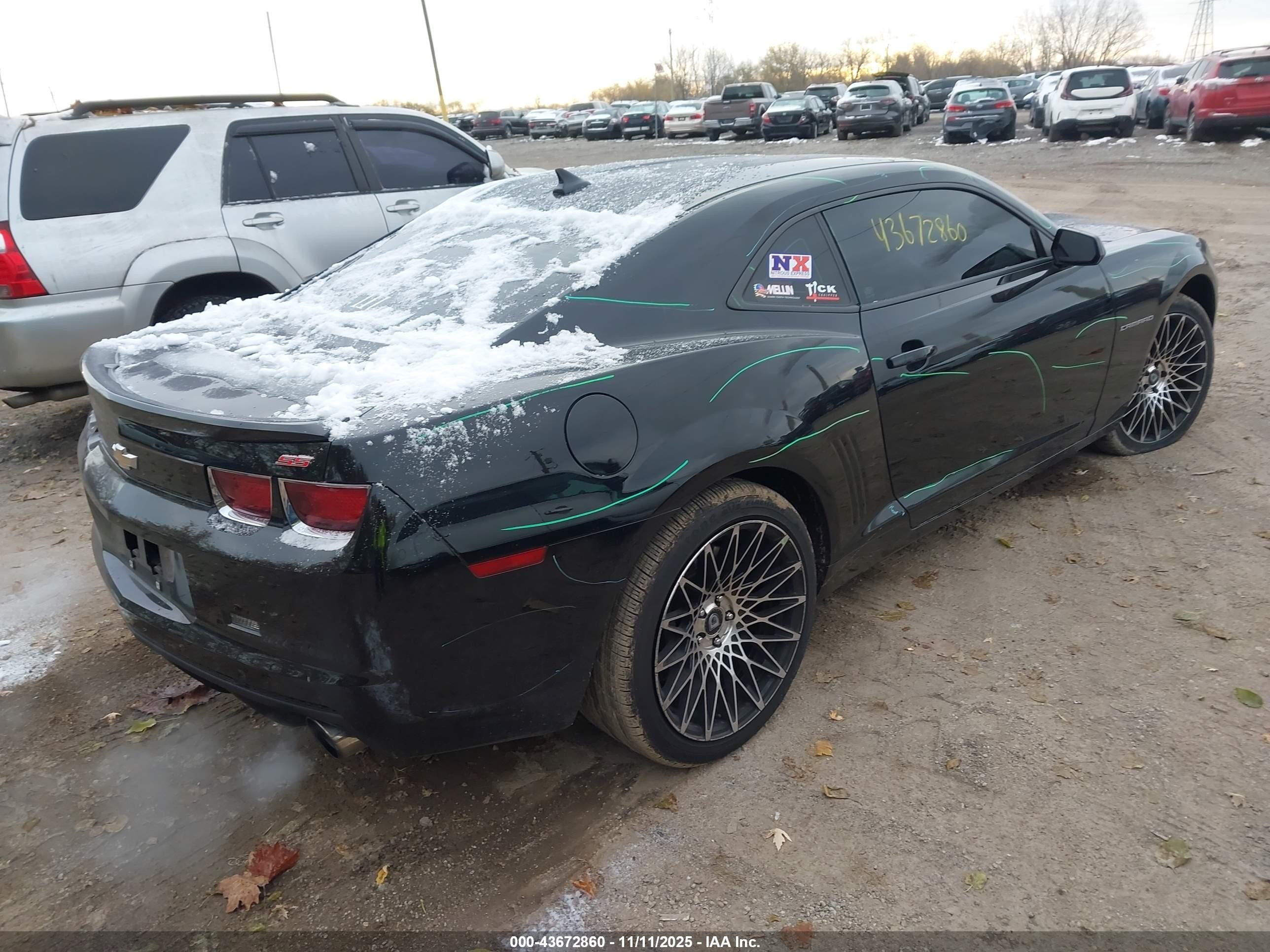 2012 Chevrolet Camaro 1ss Black vin: 2G1FS1EW2C9196548