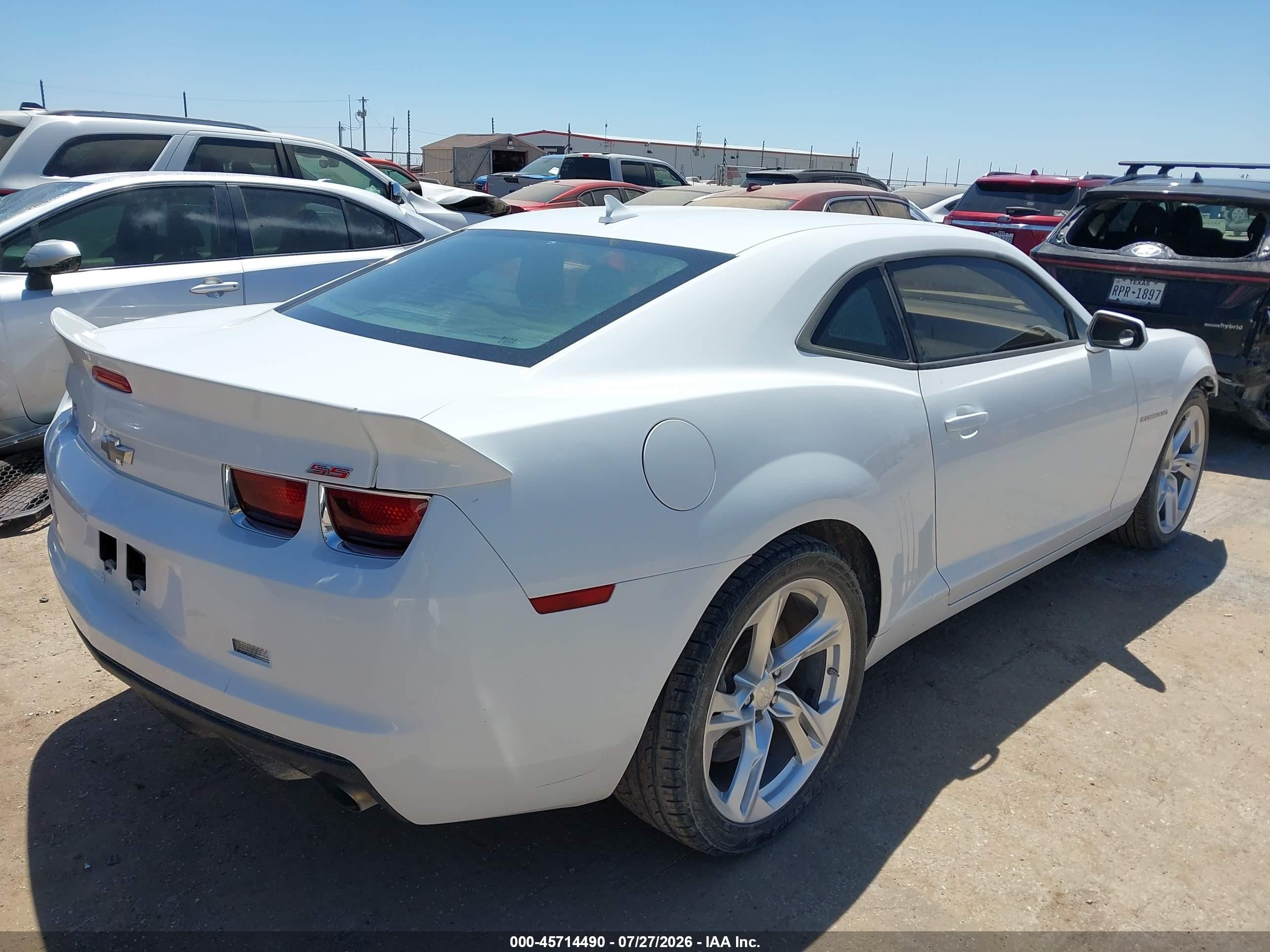 2012 Chevrolet Camaro 1ss White vin: 2G1FS1EW6C9209530