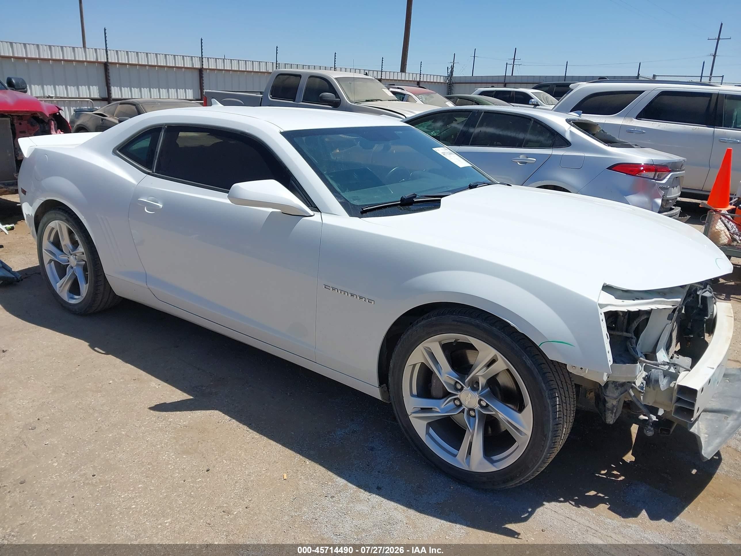 2012 Chevrolet Camaro 1ss White vin: 2G1FS1EW6C9209530