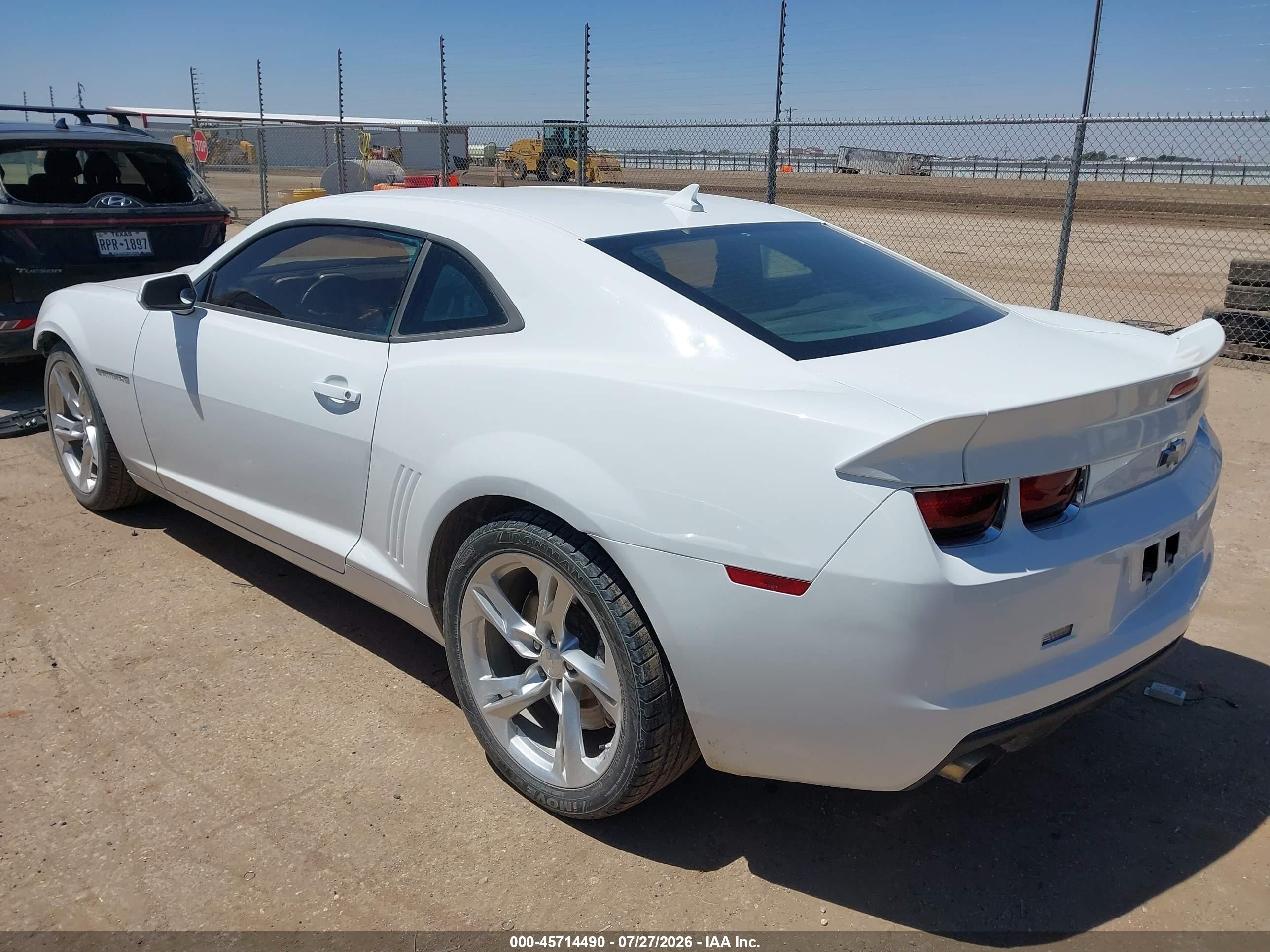 2012 Chevrolet Camaro 1ss White vin: 2G1FS1EW6C9209530