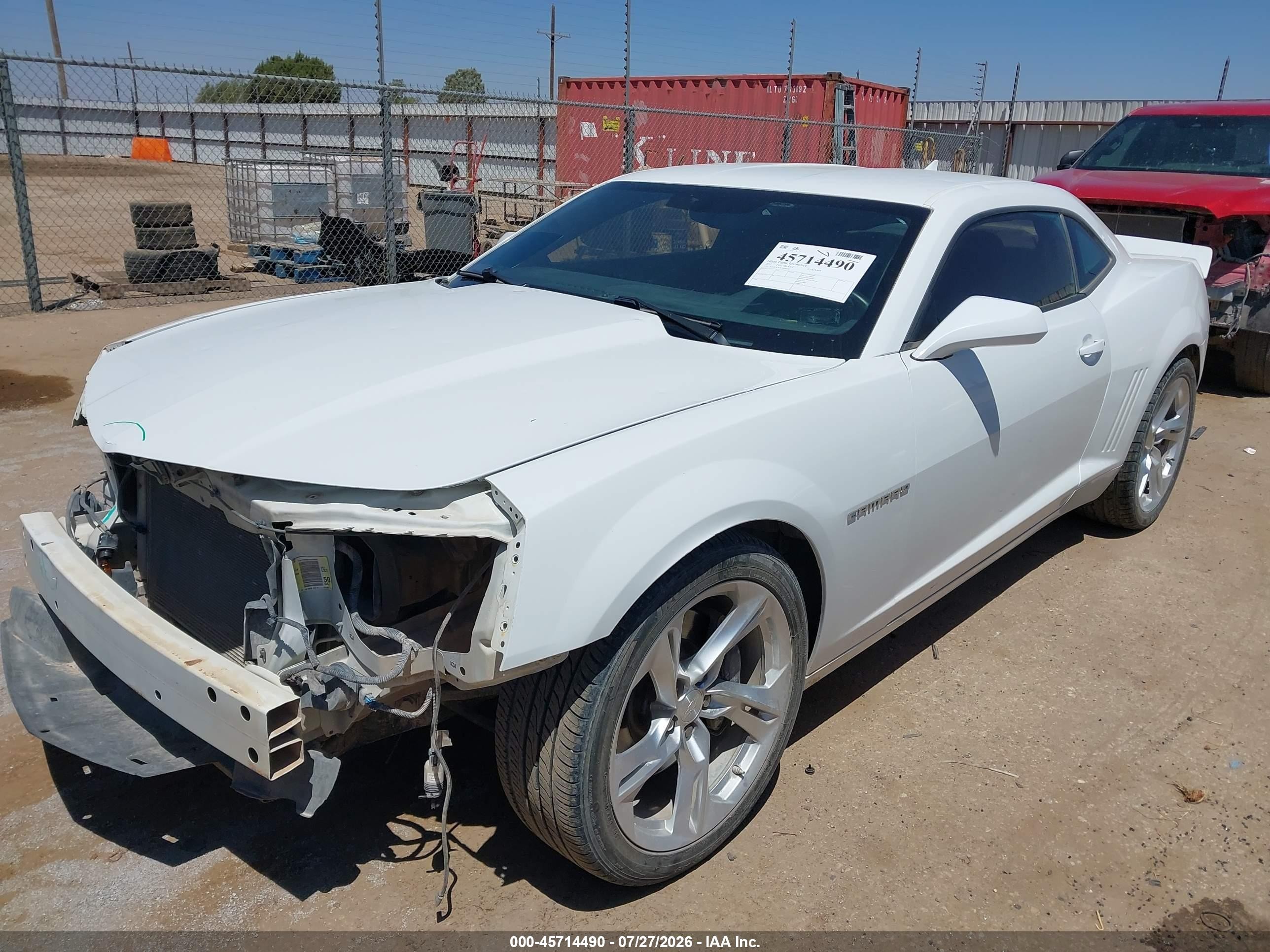 2012 Chevrolet Camaro 1ss White vin: 2G1FS1EW6C9209530