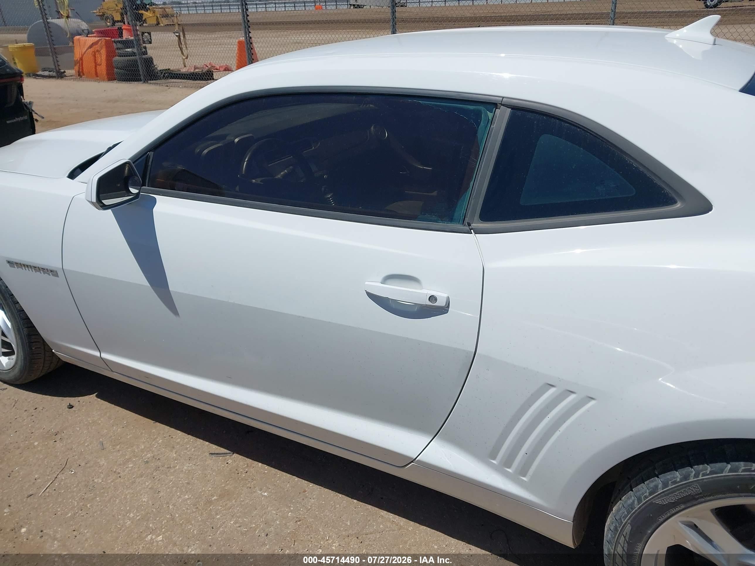 2012 Chevrolet Camaro 1ss White vin: 2G1FS1EW6C9209530