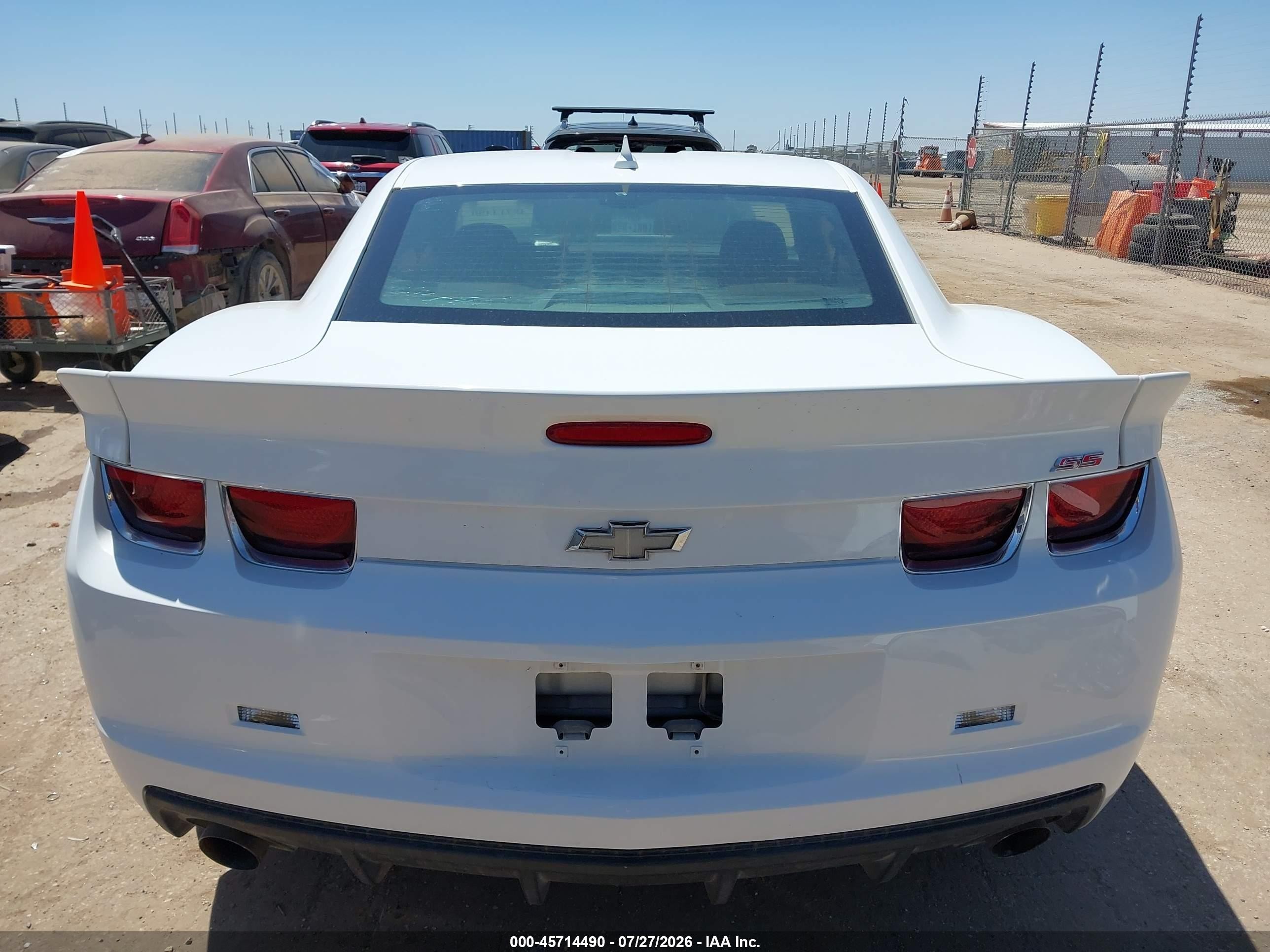2012 Chevrolet Camaro 1ss White vin: 2G1FS1EW6C9209530