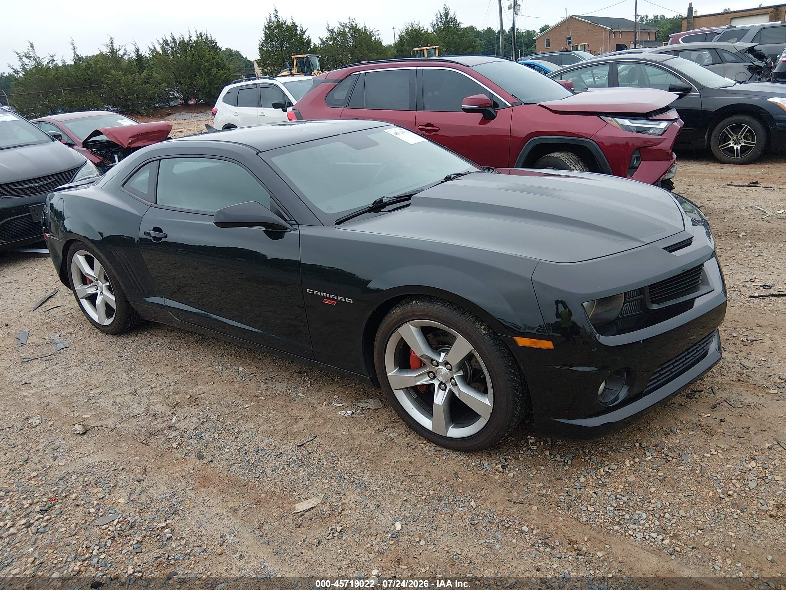 2010 Chevrolet Camaro 1ss Black vin: 2G1FS1EW8A9194624