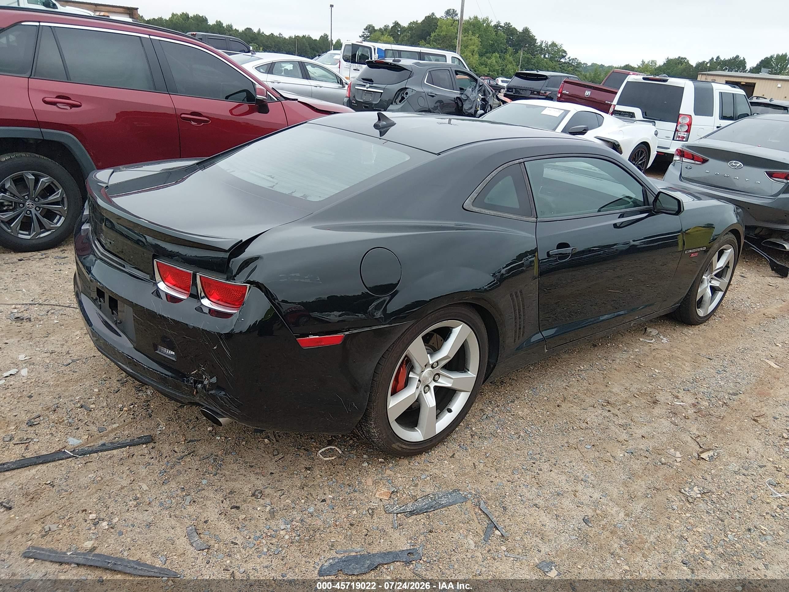 2010 Chevrolet Camaro 1ss Black vin: 2G1FS1EW8A9194624