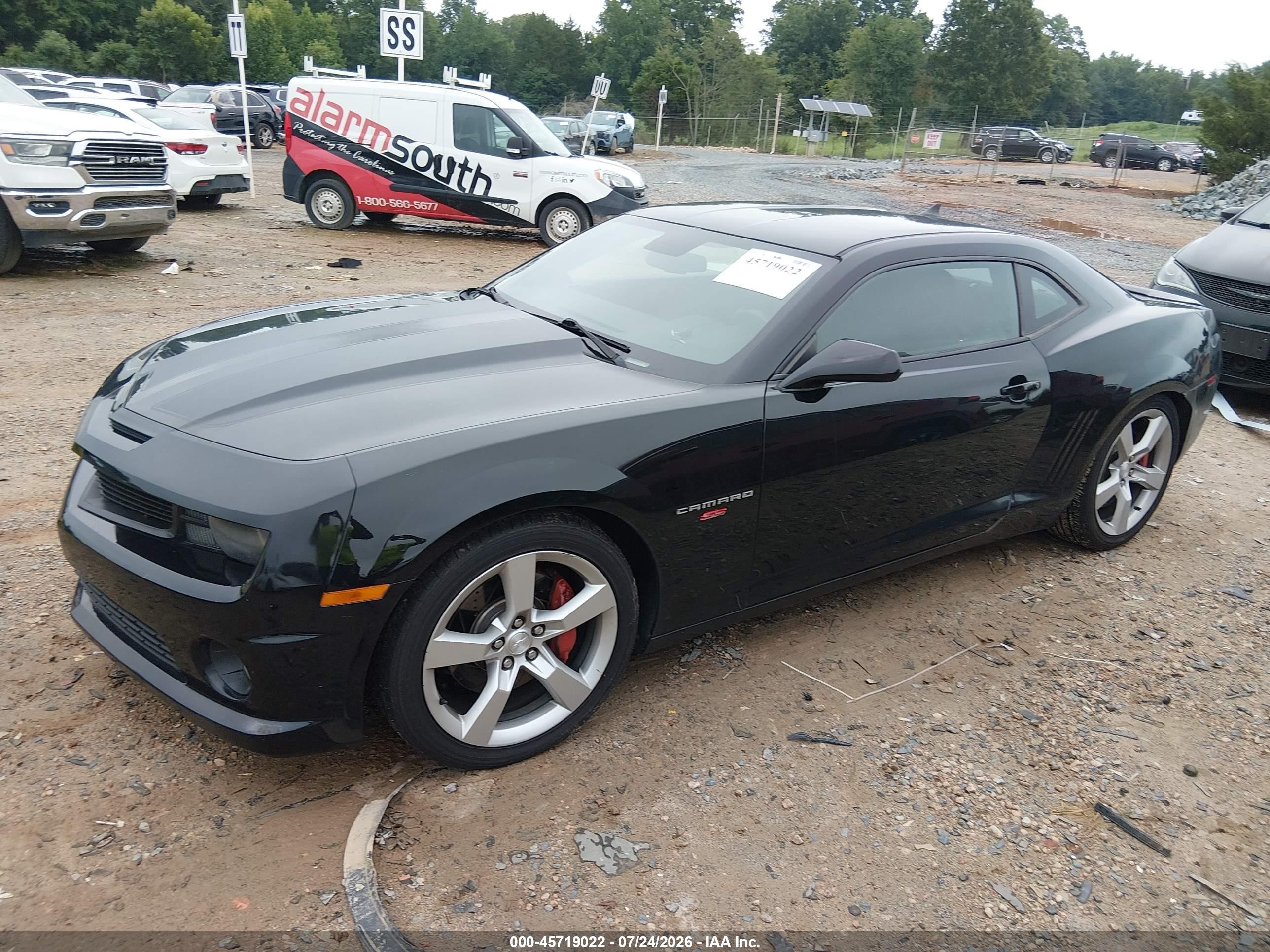 2010 Chevrolet Camaro 1ss Black vin: 2G1FS1EW8A9194624