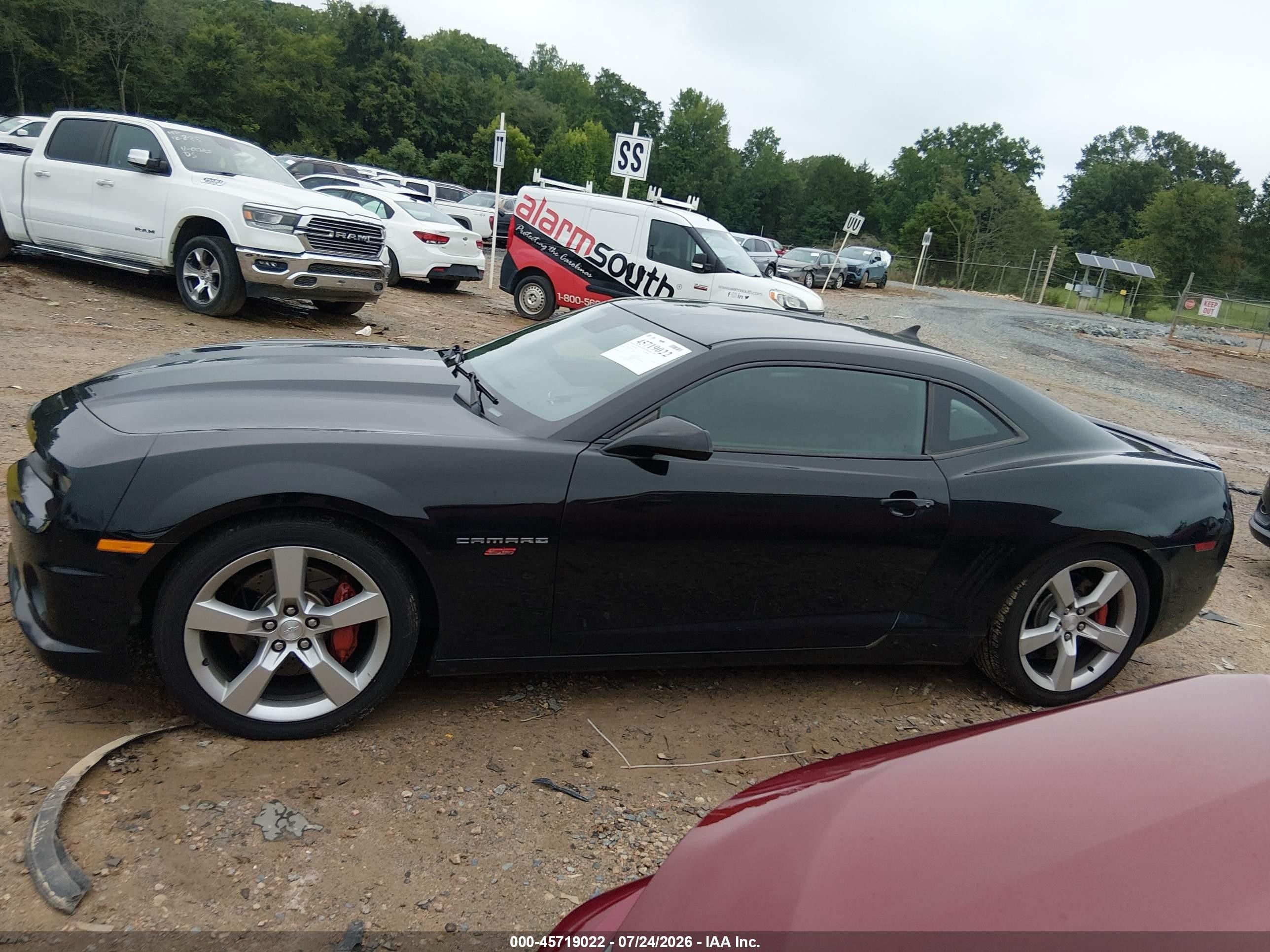 2010 Chevrolet Camaro 1ss Black vin: 2G1FS1EW8A9194624