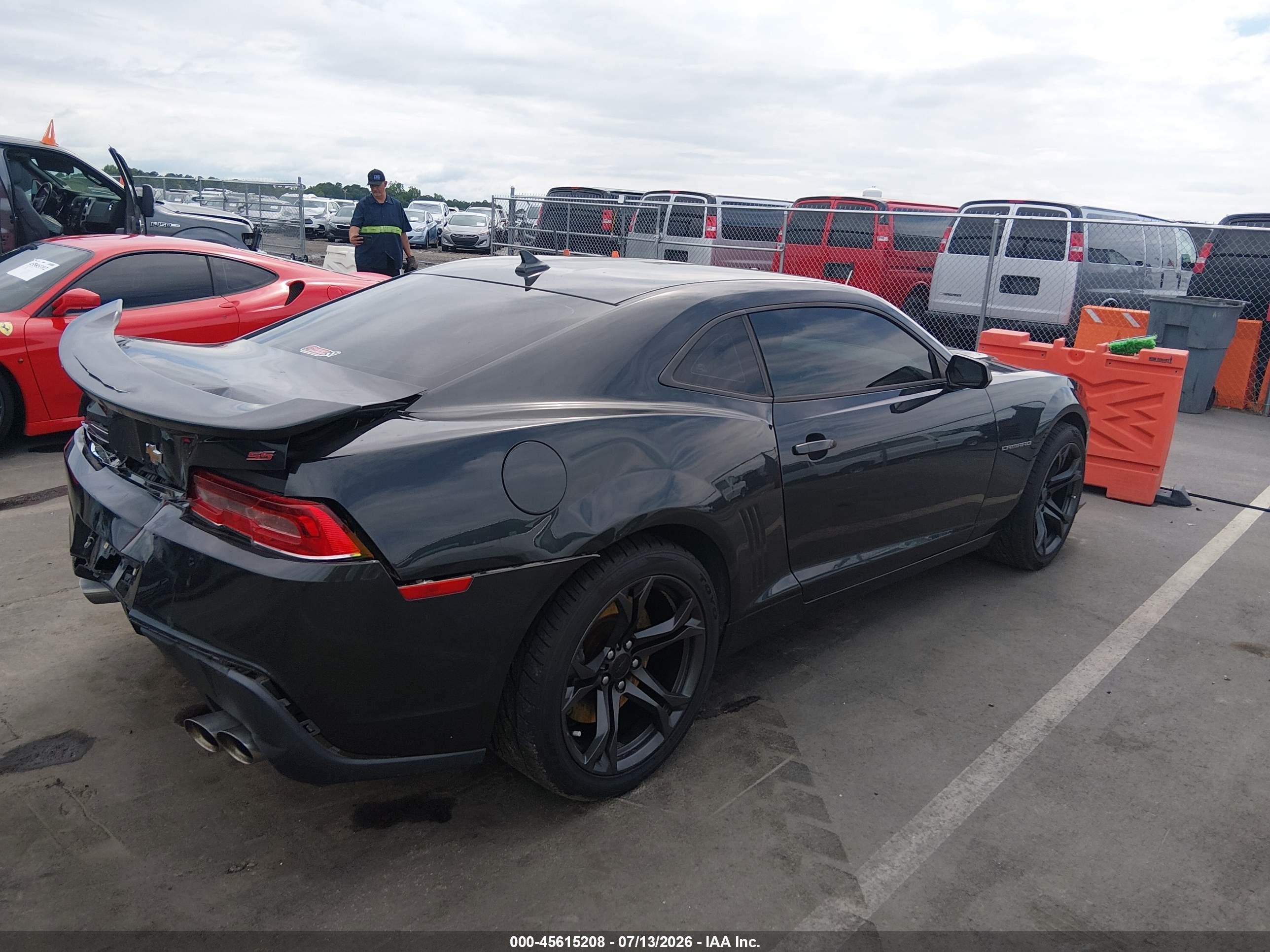 2014 Chevrolet Camaro 1ss Gray vin: 2G1FS1EW9E9179457