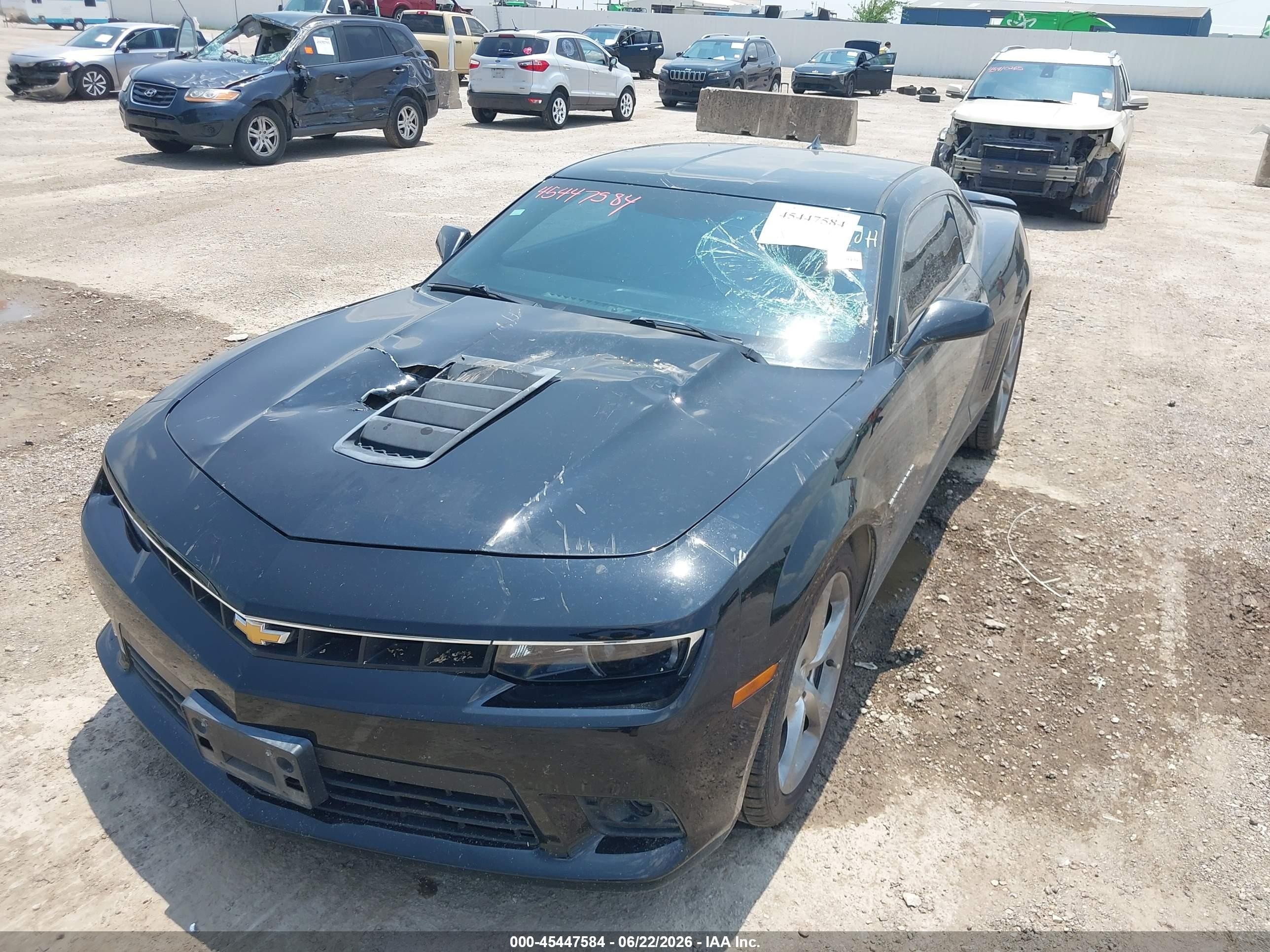 2014 Chevrolet Camaro 1ss Black vin: 2G1FS1EW9E9221285