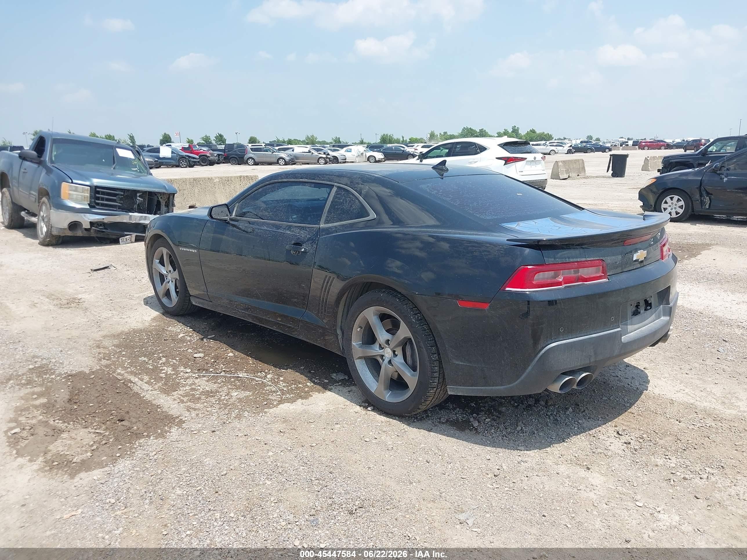 2014 Chevrolet Camaro 1ss Black vin: 2G1FS1EW9E9221285