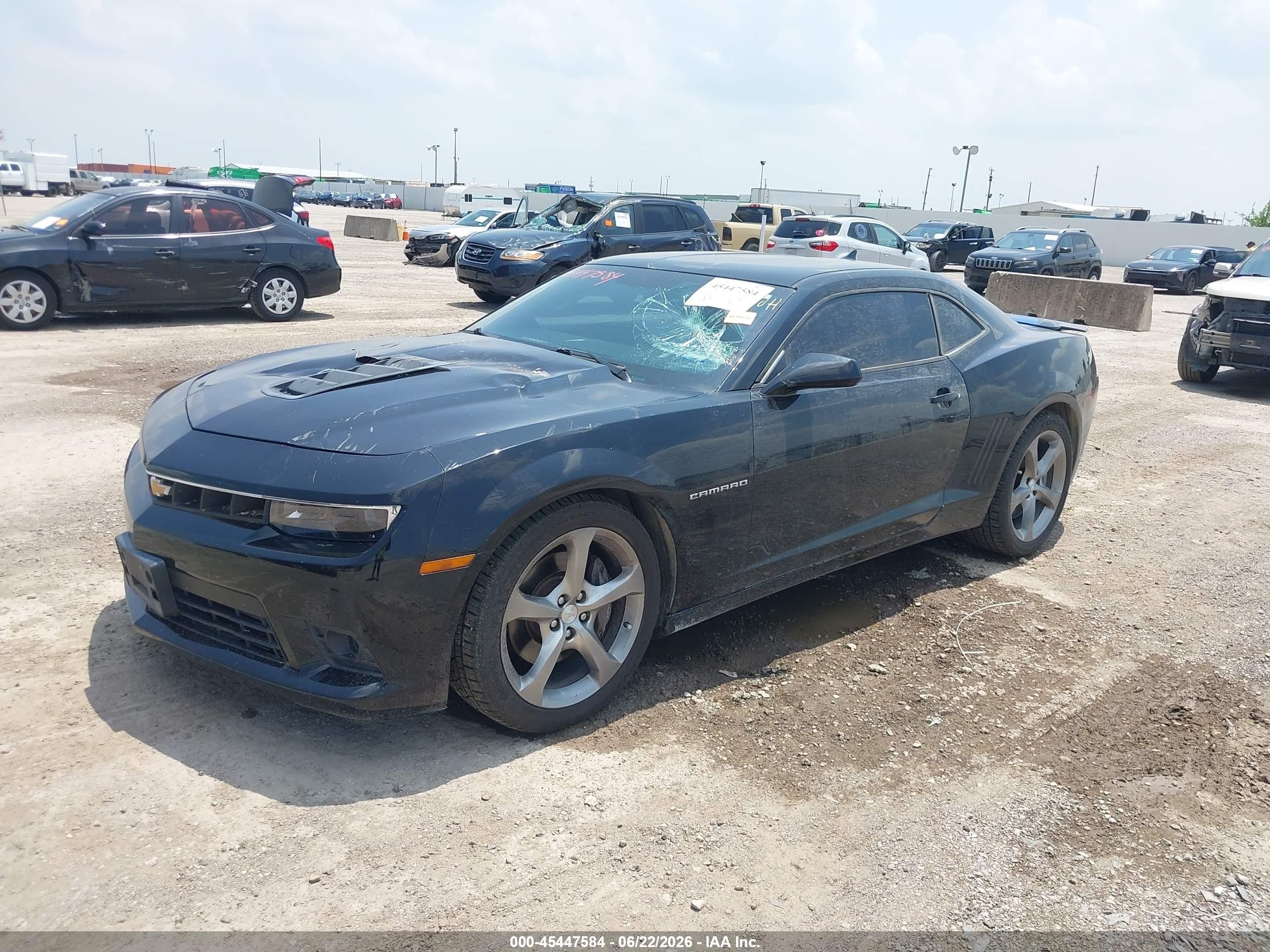 2014 Chevrolet Camaro 1ss Black vin: 2G1FS1EW9E9221285